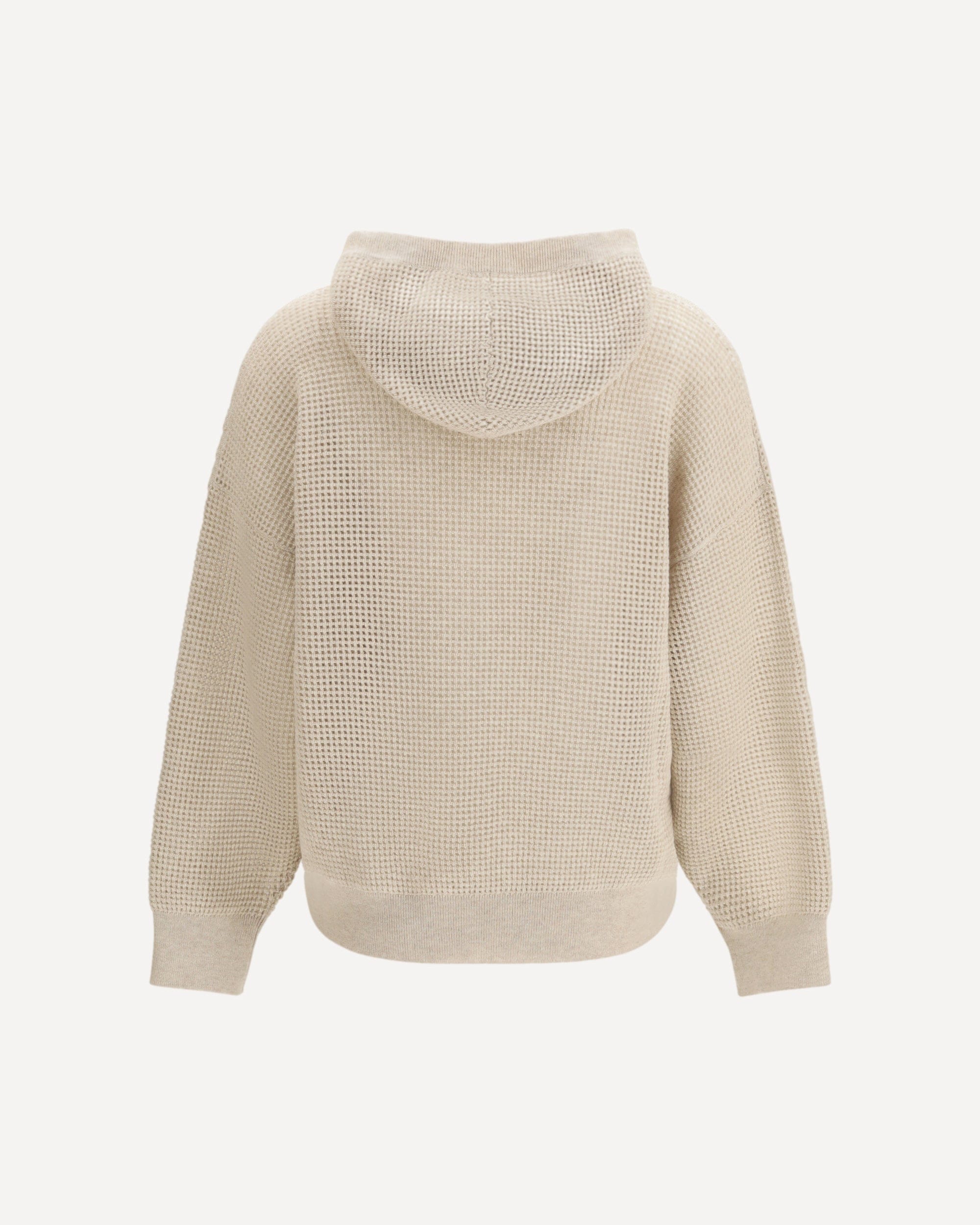 Brunello Cucinelli Sparkling Net Cotton Hooded Sweatshirt - alternate view