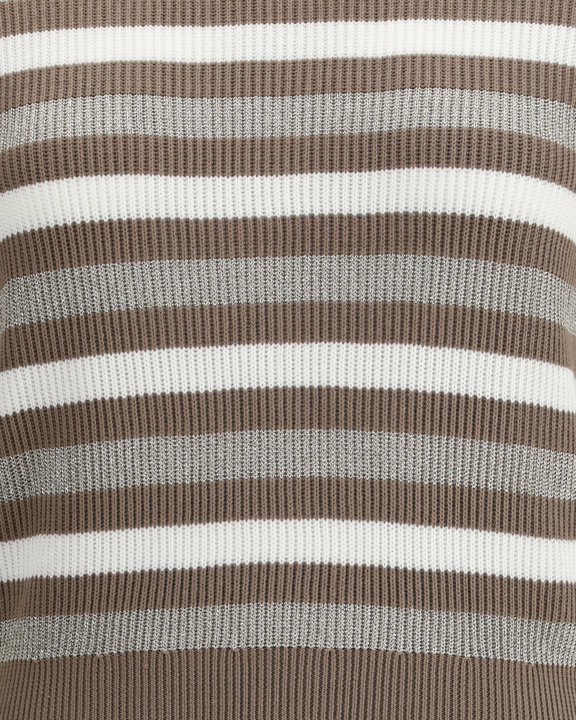 Brunello Cucinelli Sparkling Striped Cotton Sweater