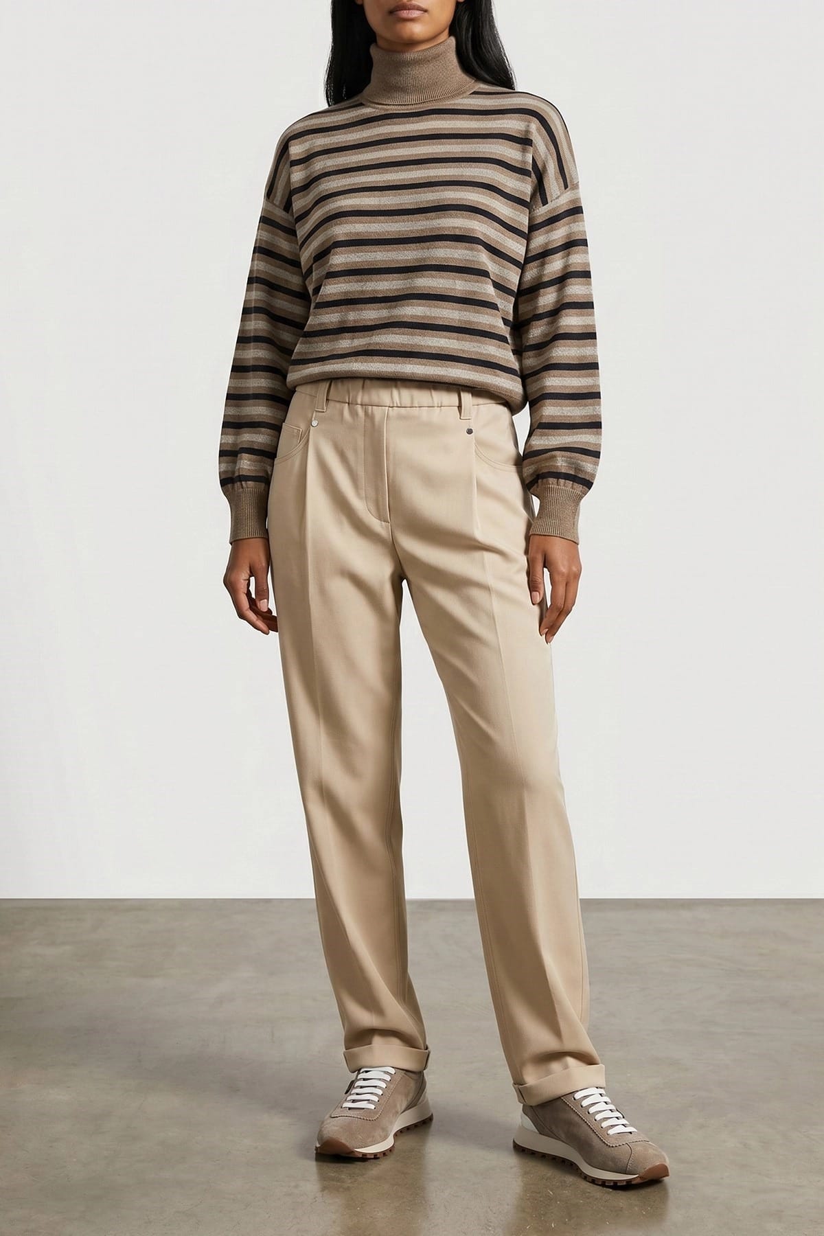 Brunello Cucinelli Brunello Cucinelli Sparkling Stripes Sweater