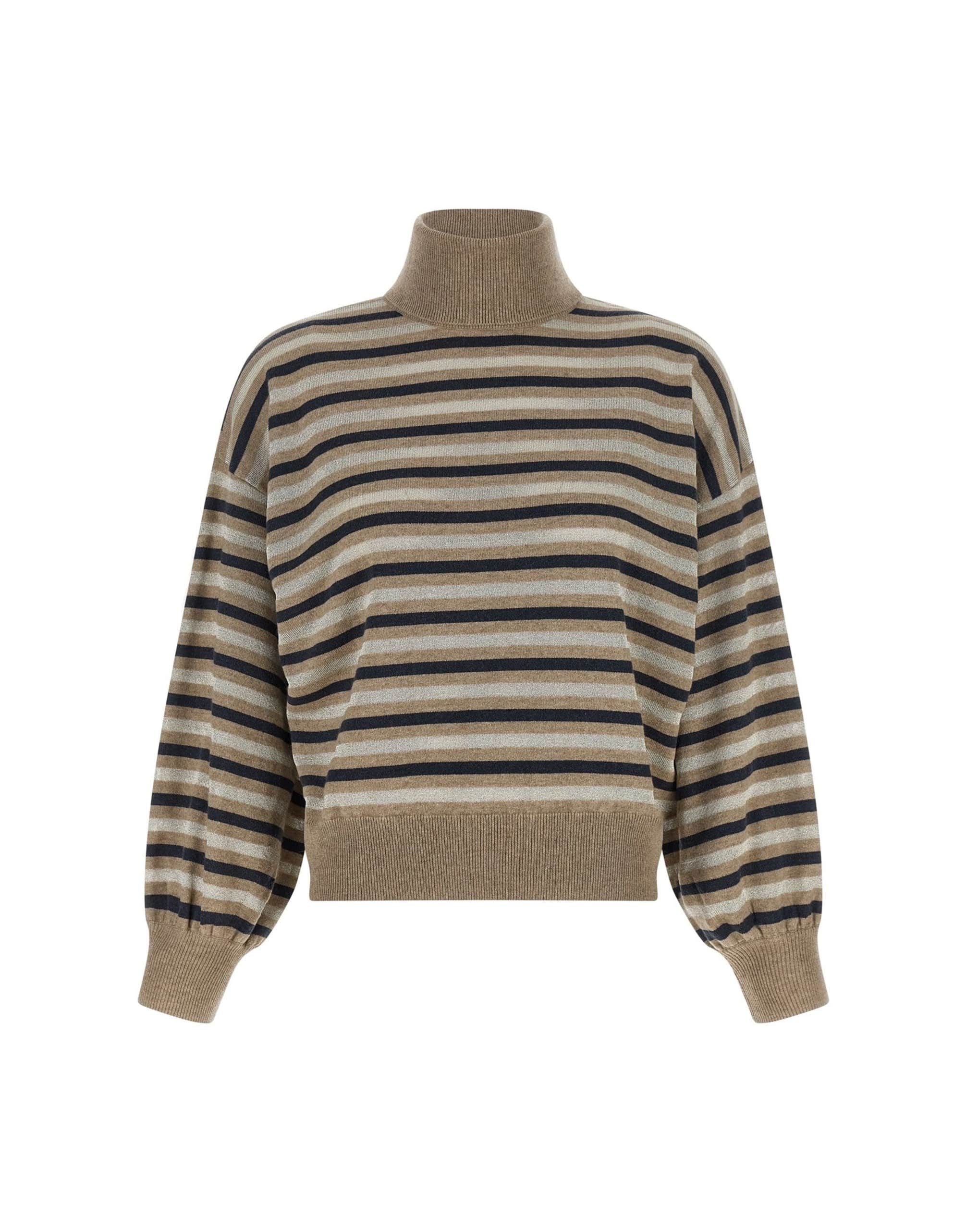 Brunello Cucinelli Brunello Cucinelli Sparkling Stripes Sweater