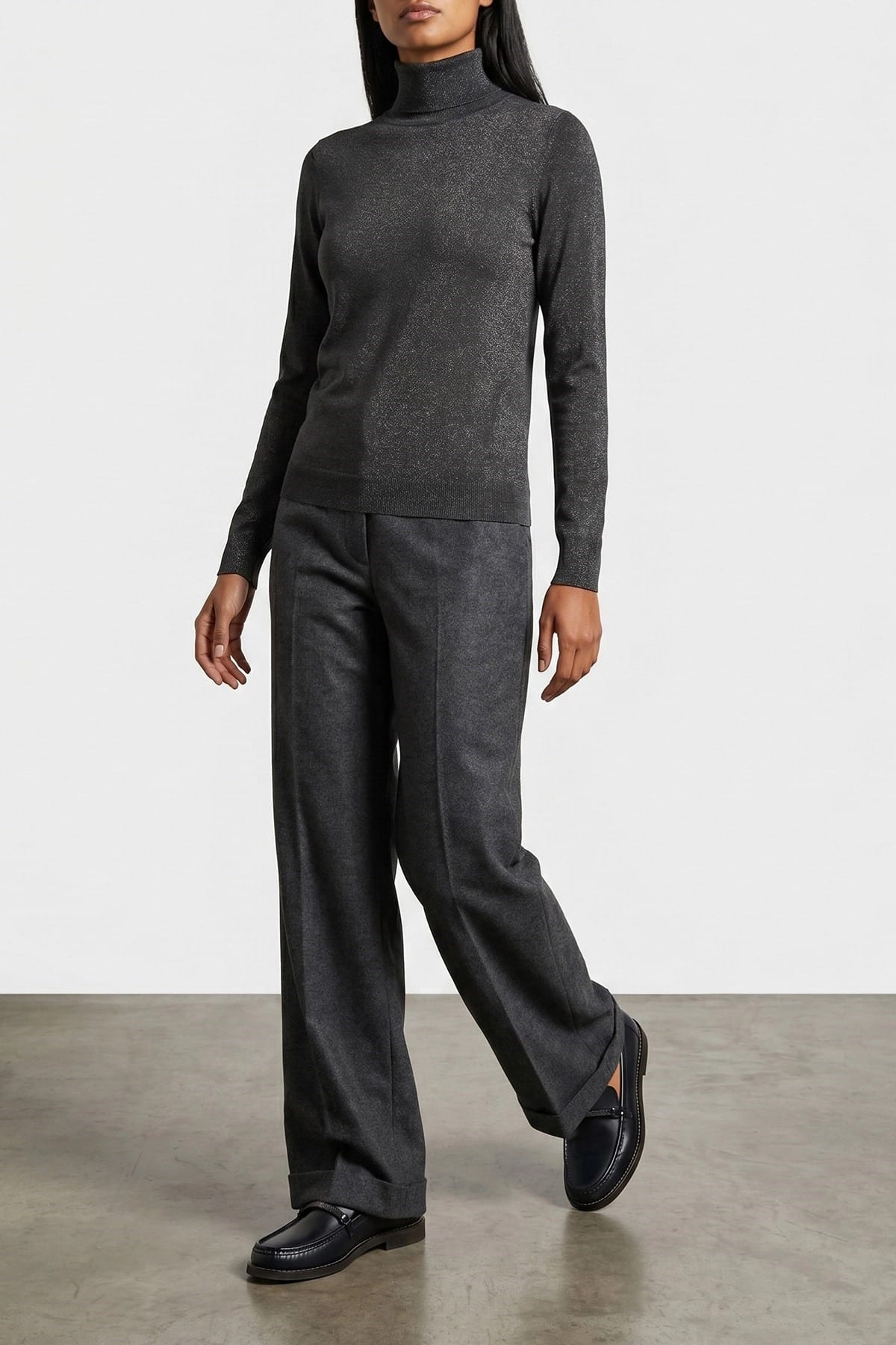 Brunello Cucinelli Glitzernder Rollkragenpullover - alternate view