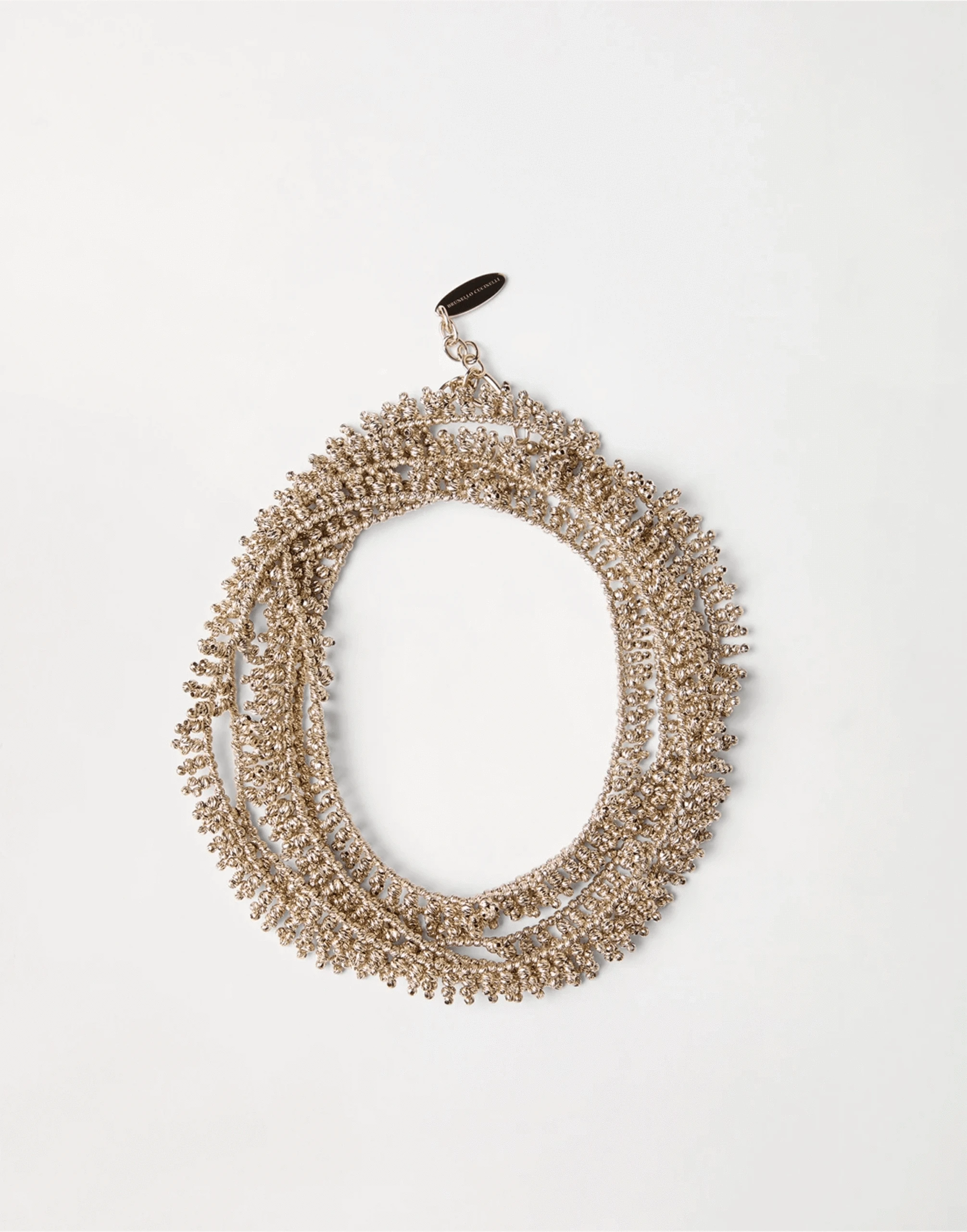 Brunello Cucinelli Sterling Silver Knotted Bracelet