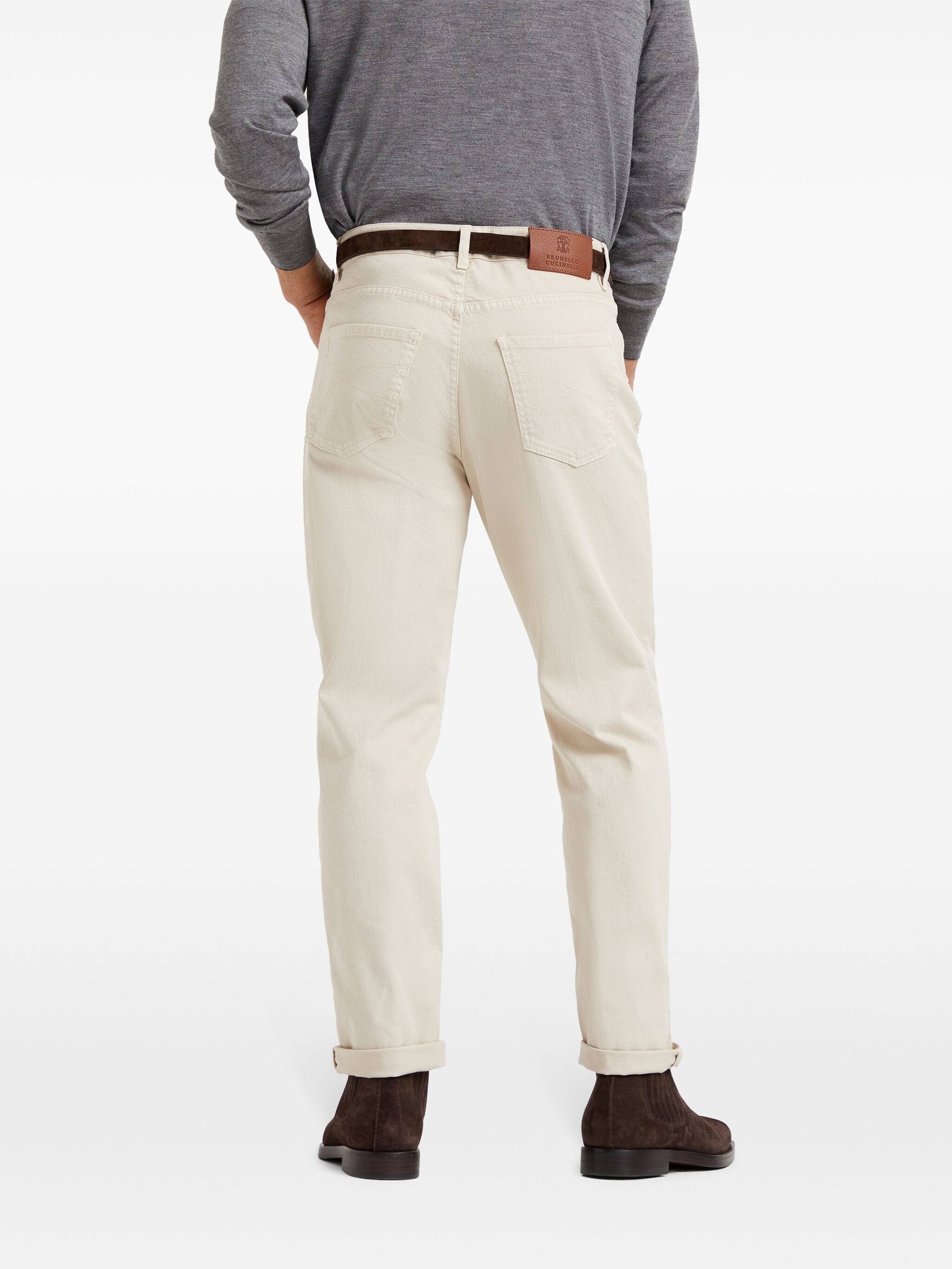 Brunello Cucinelli Straight-Leg Stretch-Cotton Pants