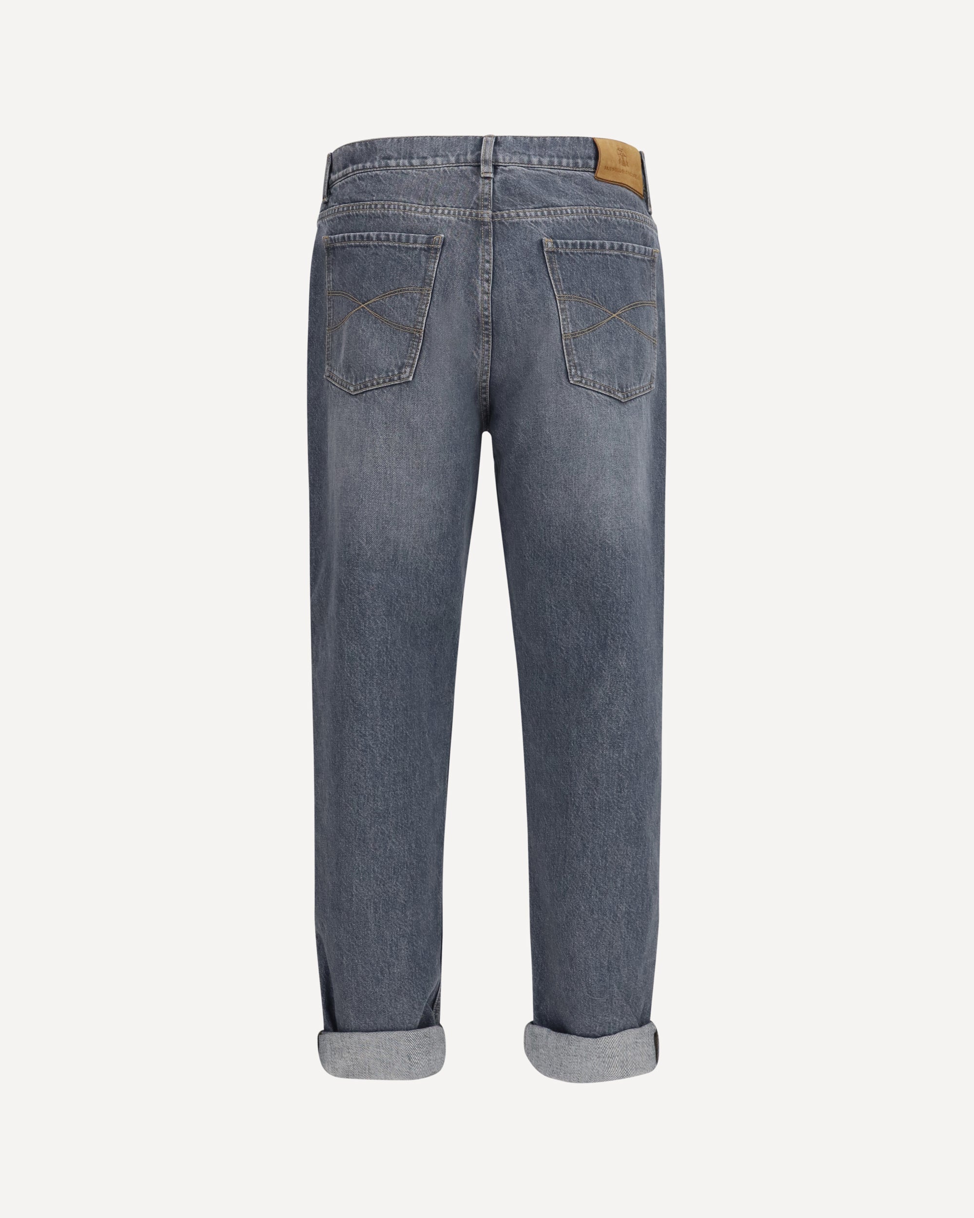 Brunello Cucinelli Jeans mit geradem Bein und Umschlag - alternate view