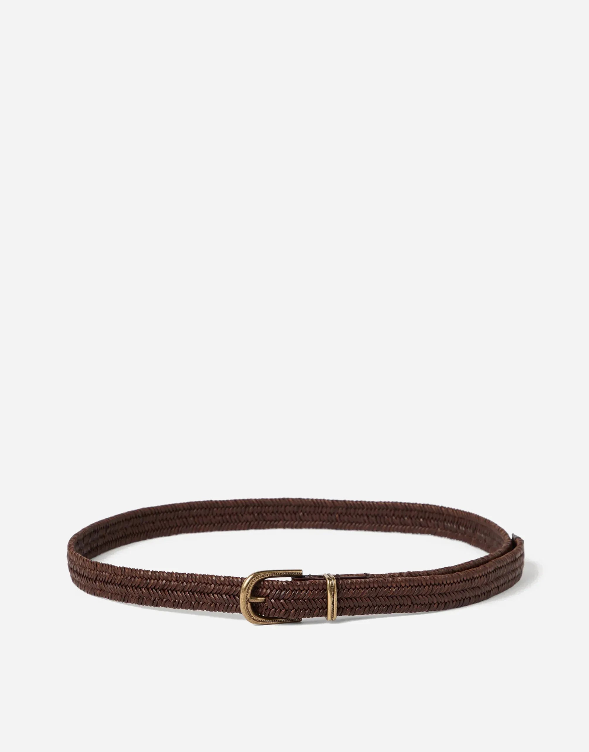 Brunello Cucinelli Stretch Braided Leather Belt