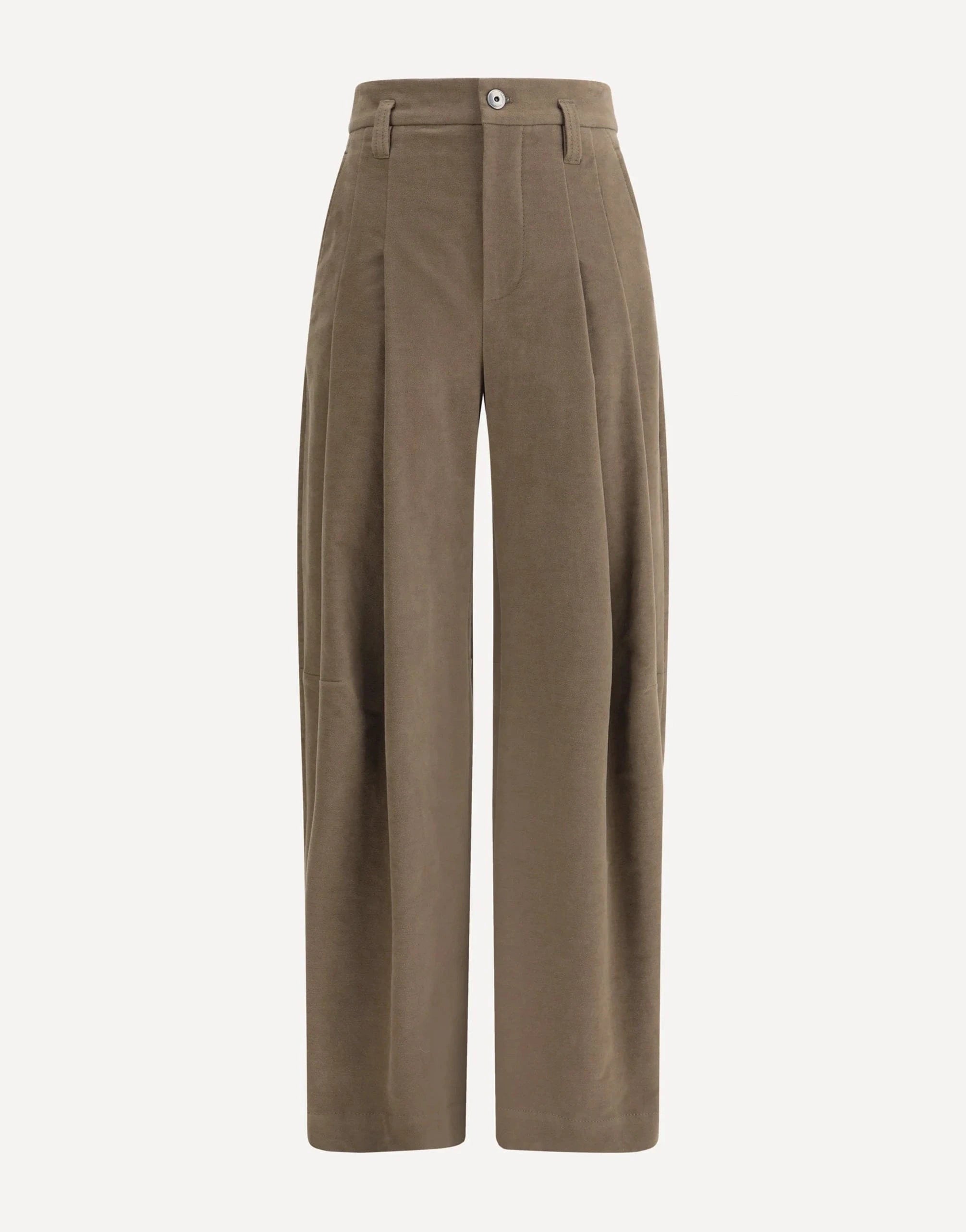 Brunello Cucinelli Stretch Cotton Barrel Trousers