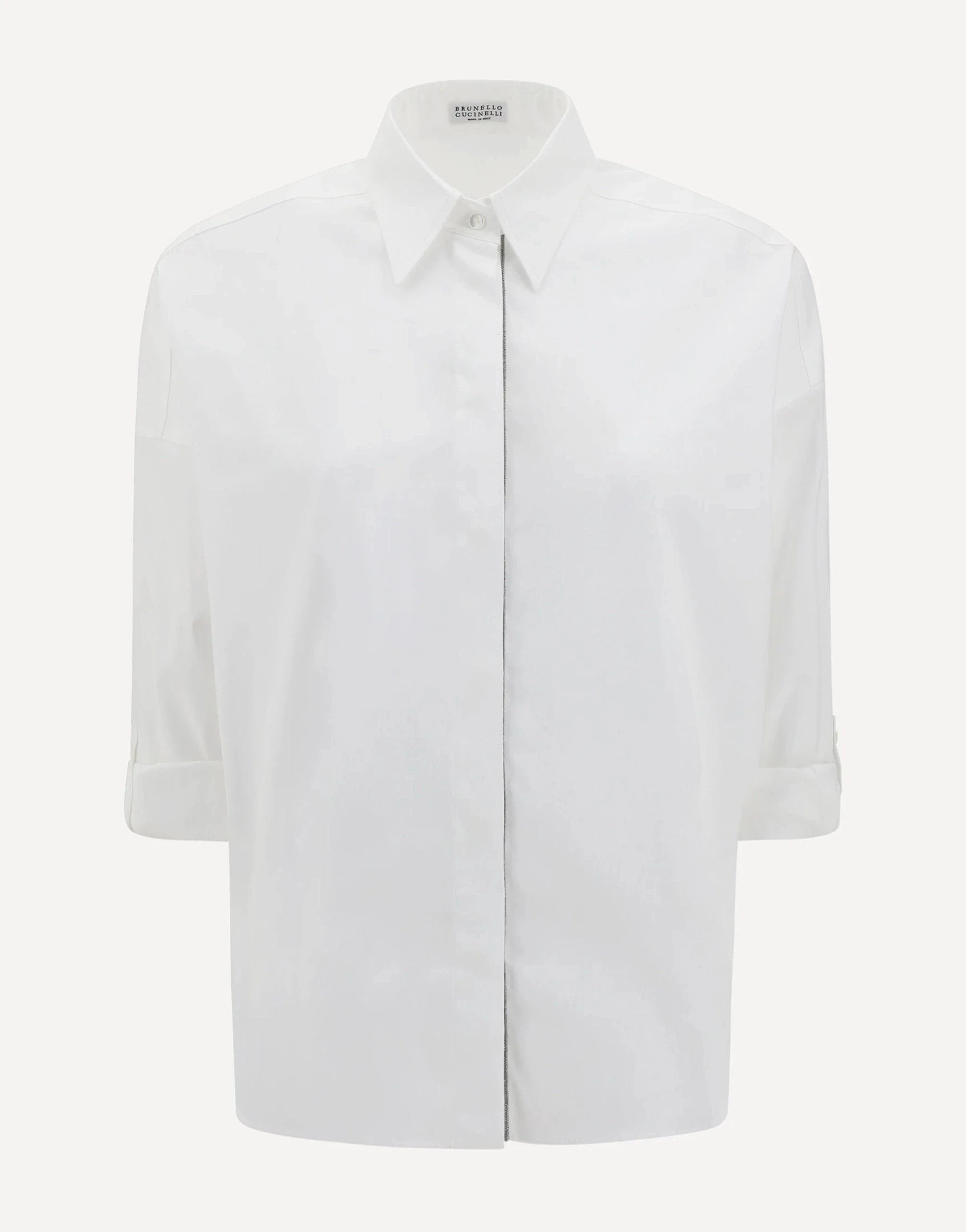 Brunello Cucinelli Stretch Cotton Poplin Shirt