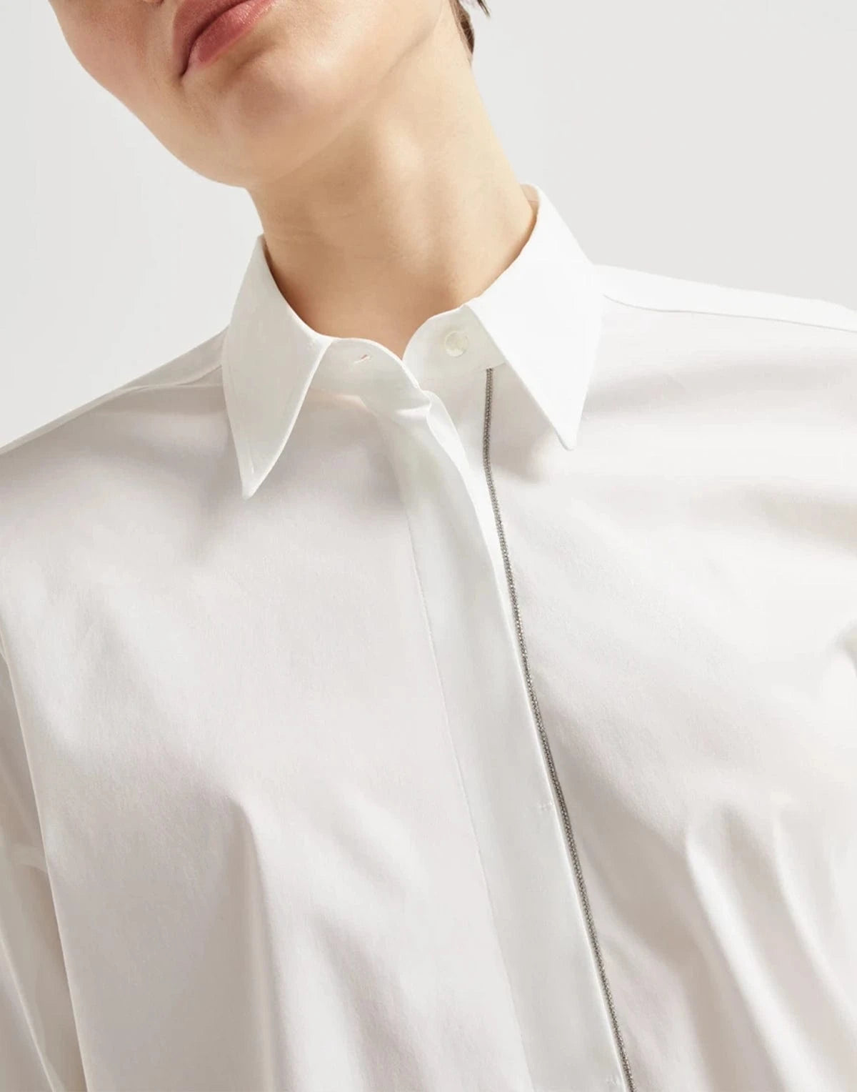 Brunello Cucinelli Stretch Cotton Poplin Shirt