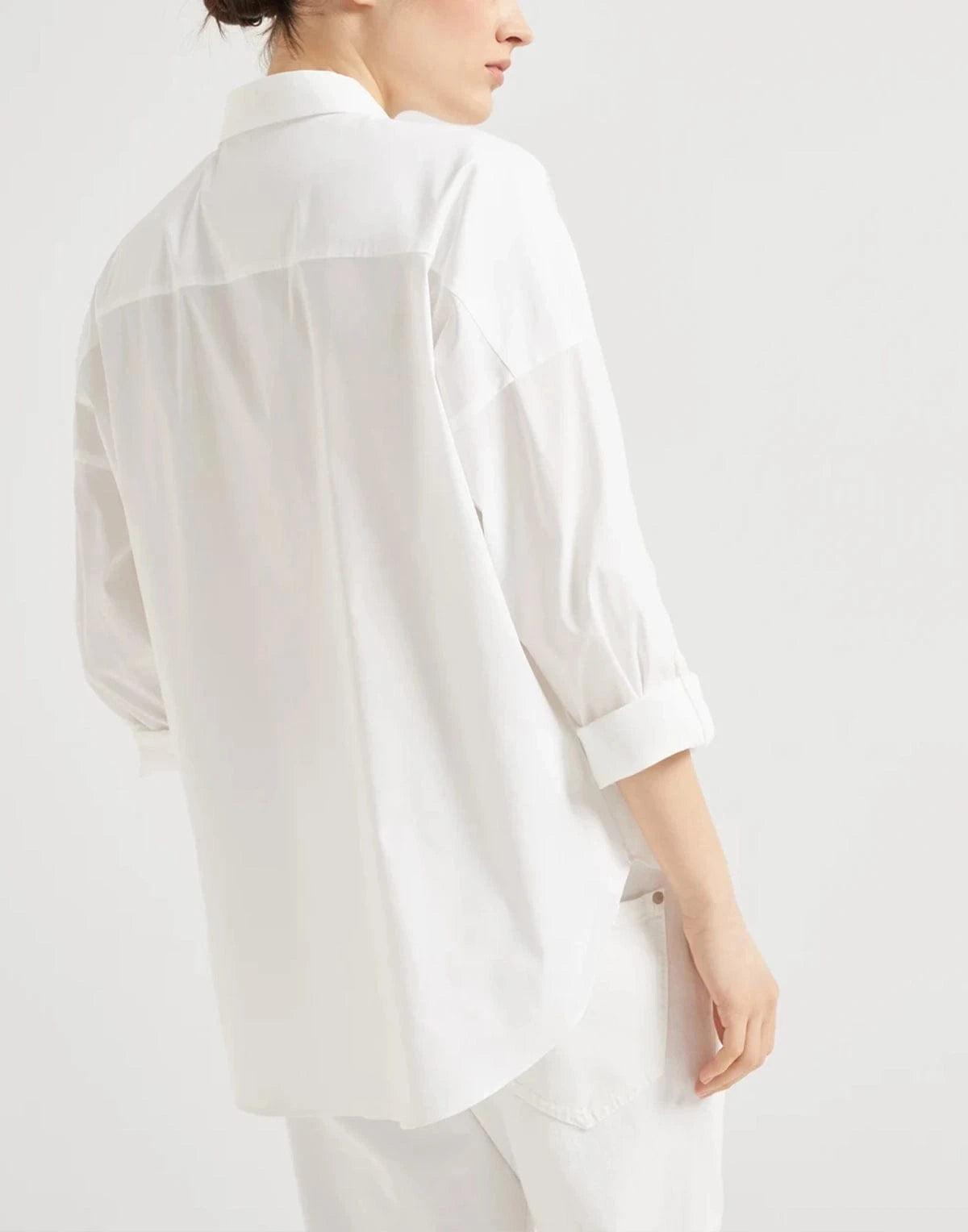 Brunello Cucinelli Stretch Cotton Poplin Shirt