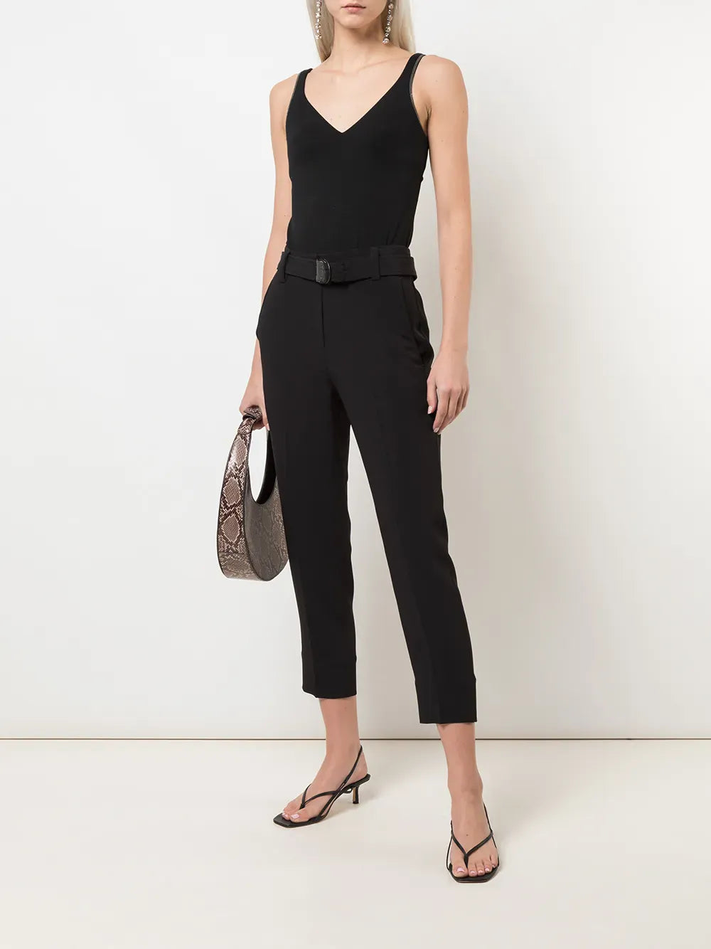 Brunello Cucinelli Stretch Cotton Shiny Straps Tank Top