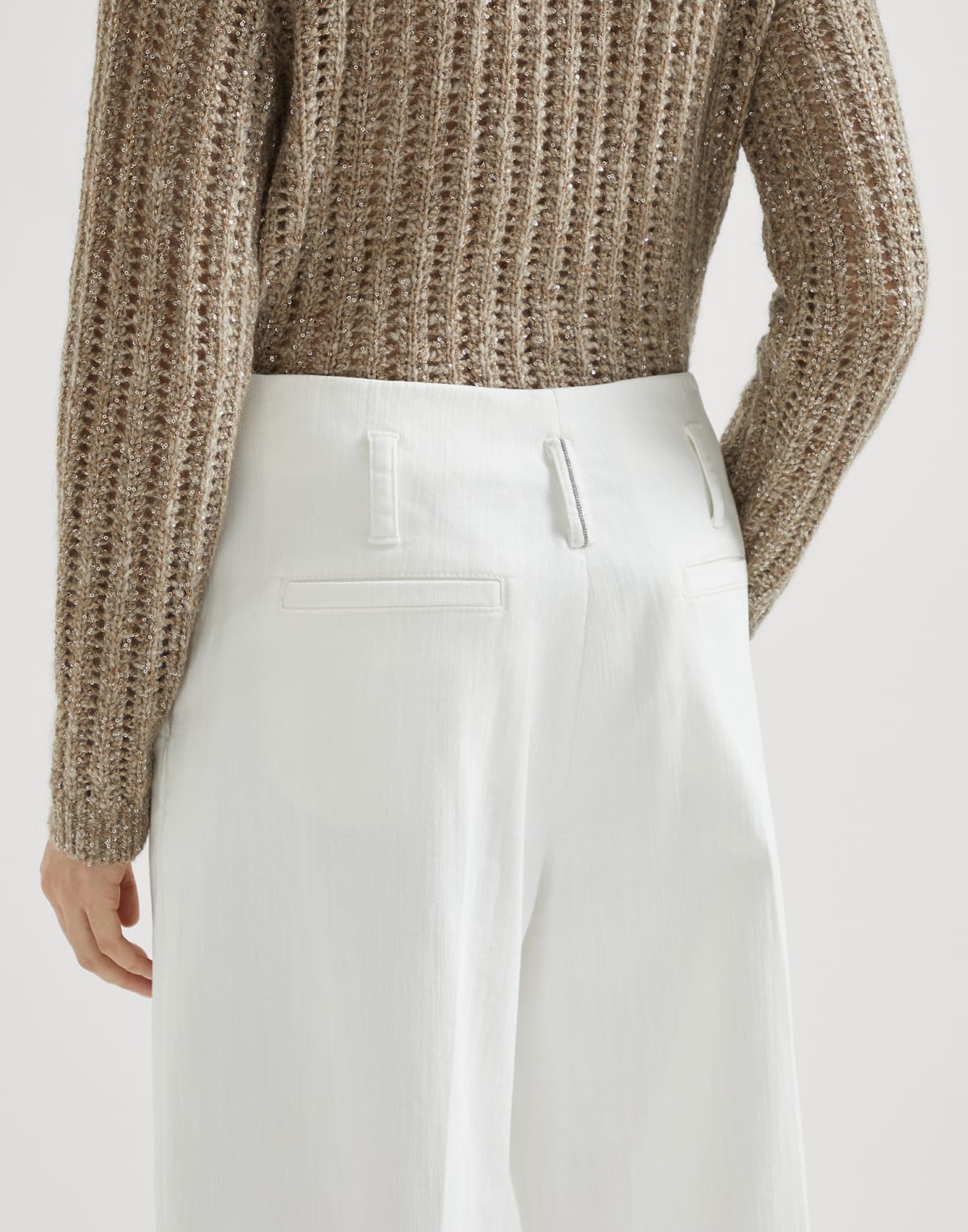 Brunello Cucinelli Stretch Denim Flared Sartorial Jeans