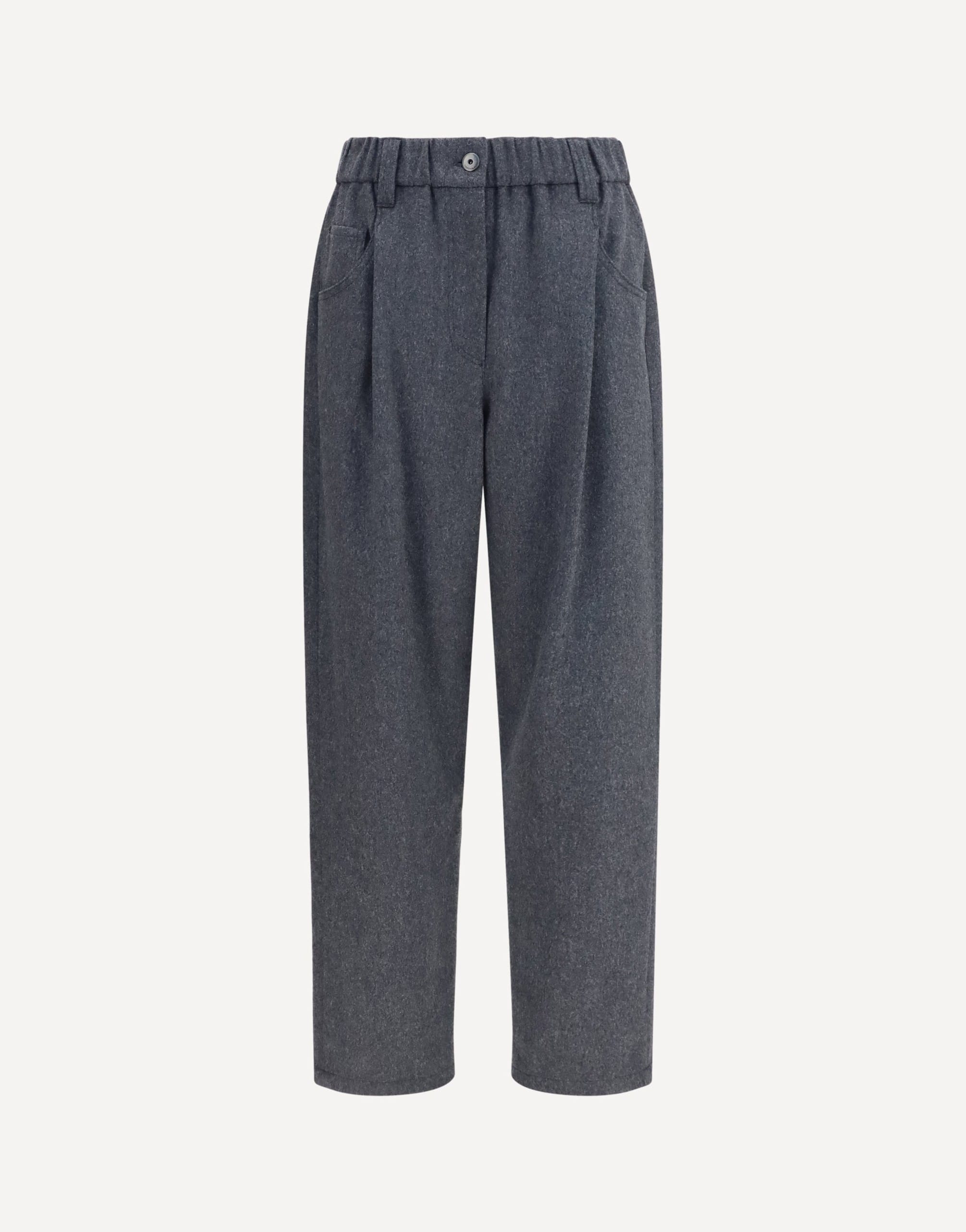 Brunello Cucinelli Brunello Cucinelli Stretch Wool Pants With Monili