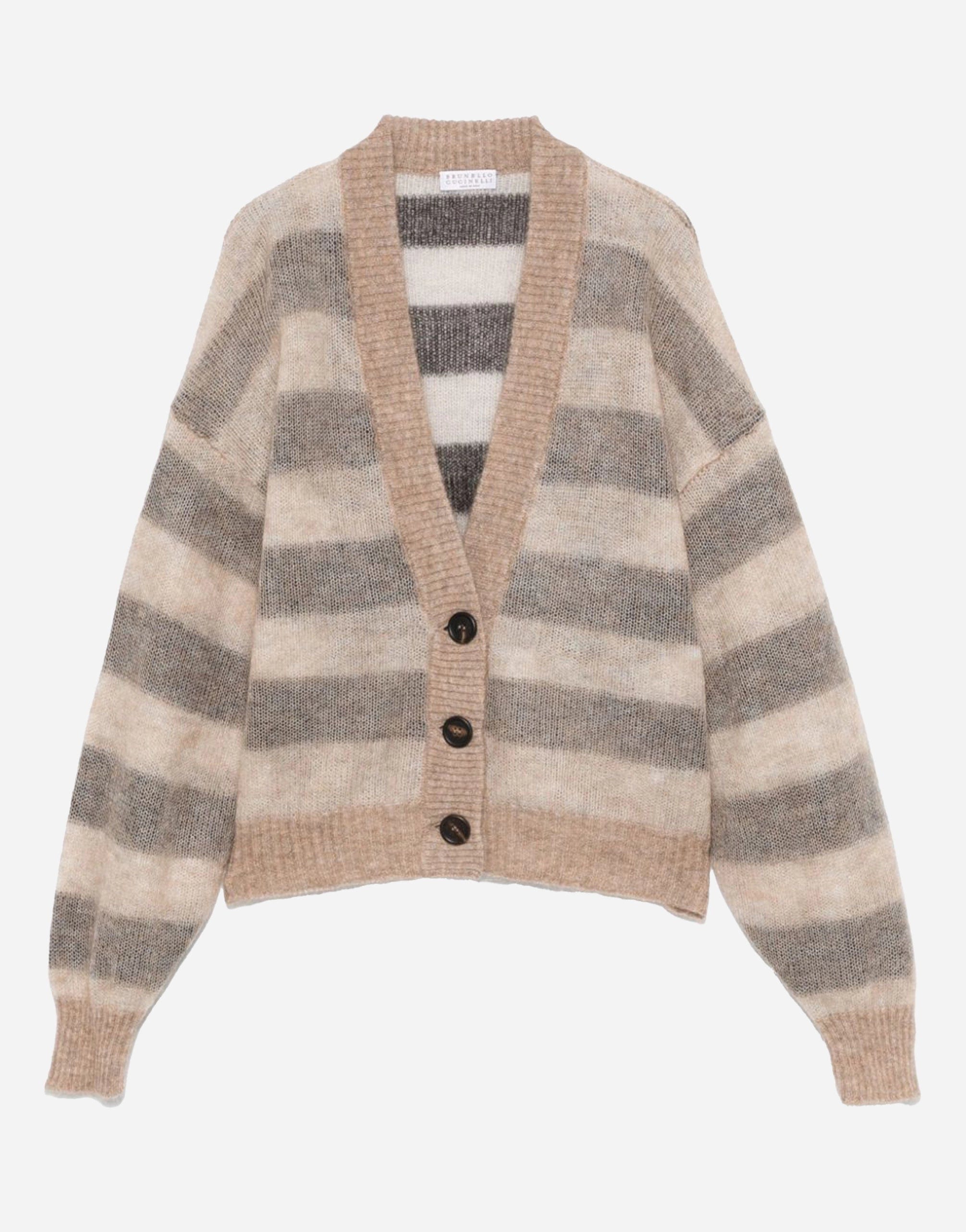 Brunello Cucinelli Striped Cardigan