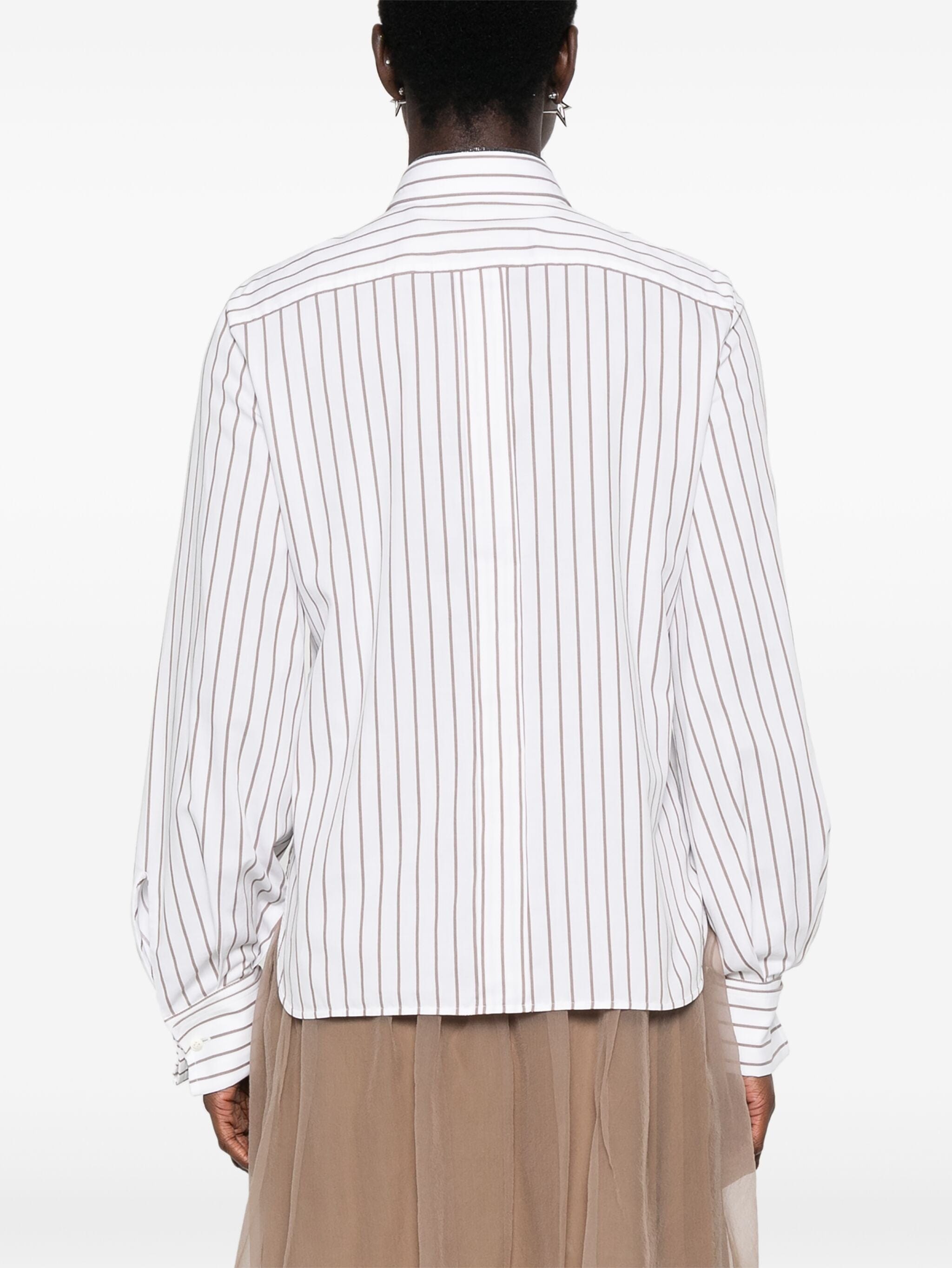 Brunello Cucinelli Striped Cotton Shirt