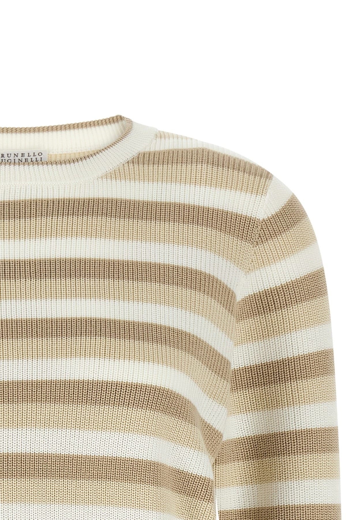 Brunello Cucinelli Brunello Cucinelli Striped Cotton Sweater