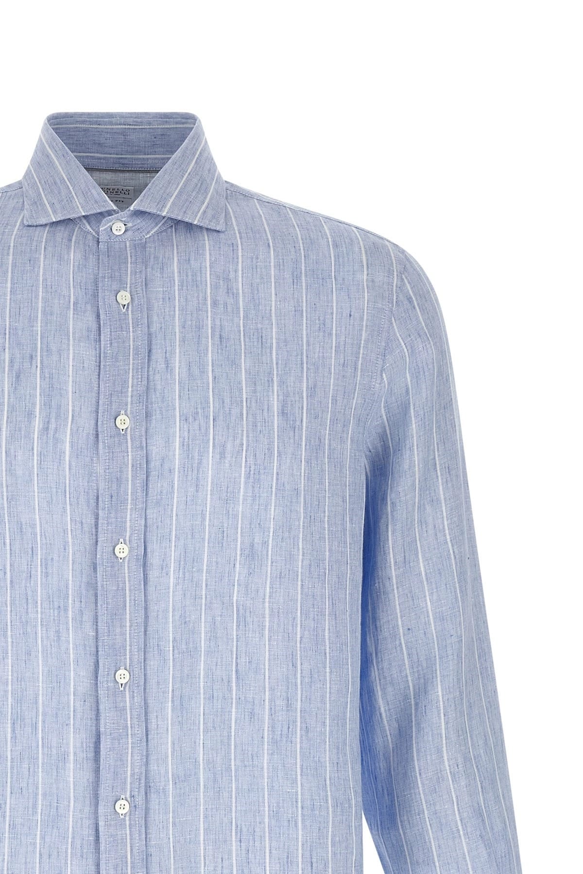 Brunello Cucinelli Brunello Cucinelli Striped Linen Shirt