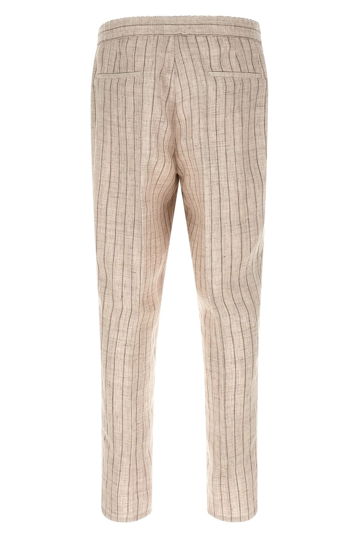 Brunello Cucinelli Striped Linen Trousers - alternate view