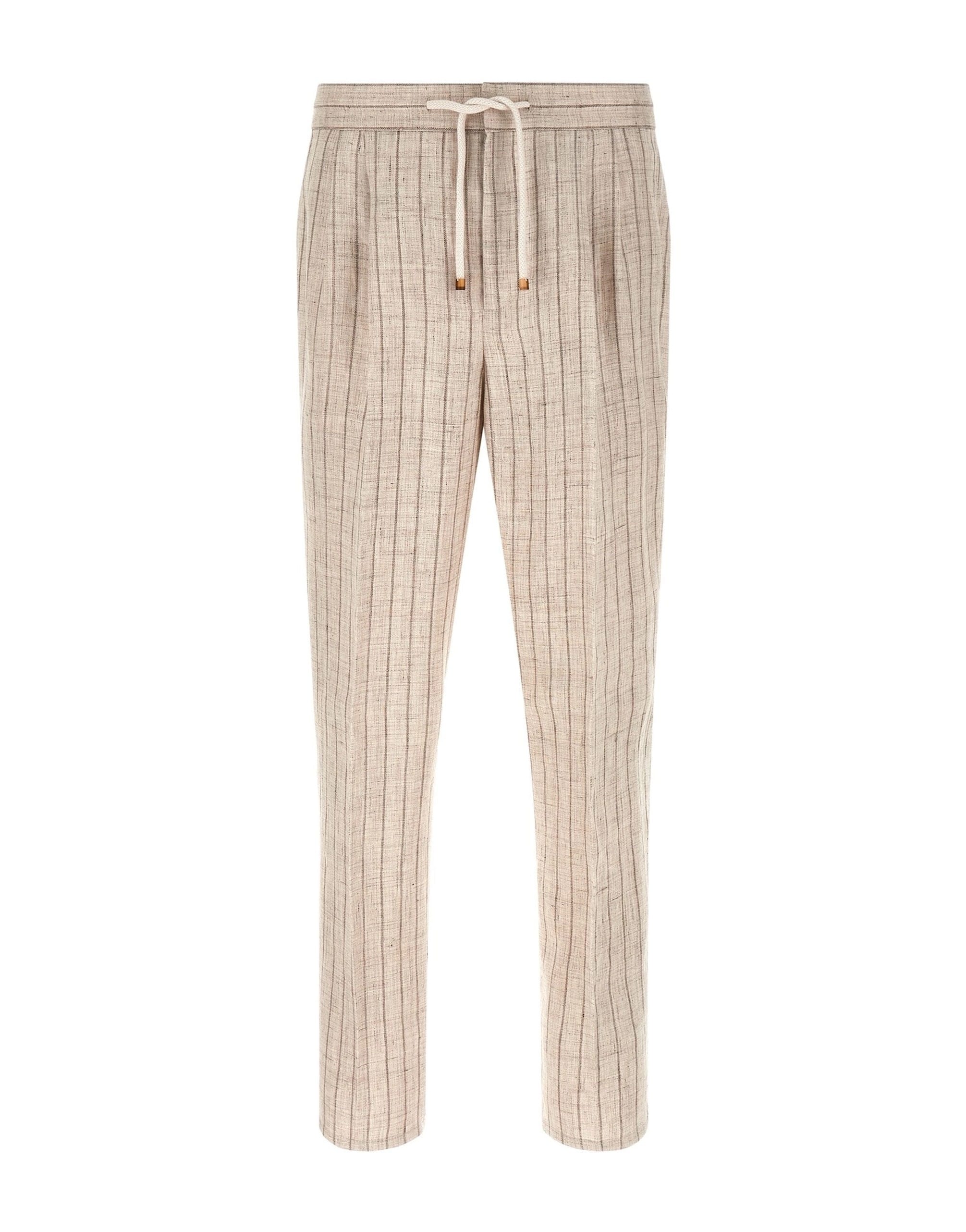 Brunello Cucinelli Brunello Cucinelli Striped Linen Trousers
