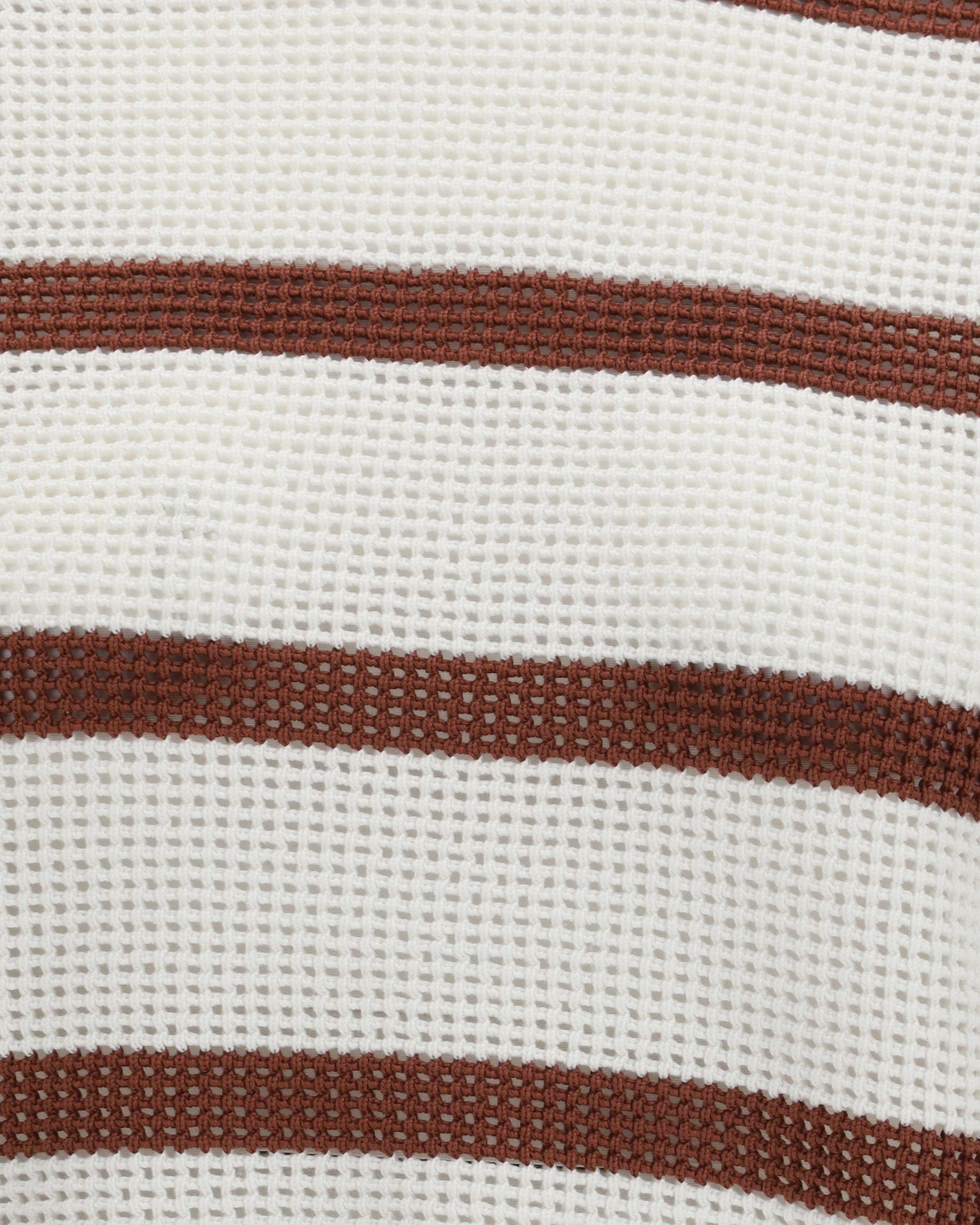 Brunello Cucinelli Striped Perforated Sweater