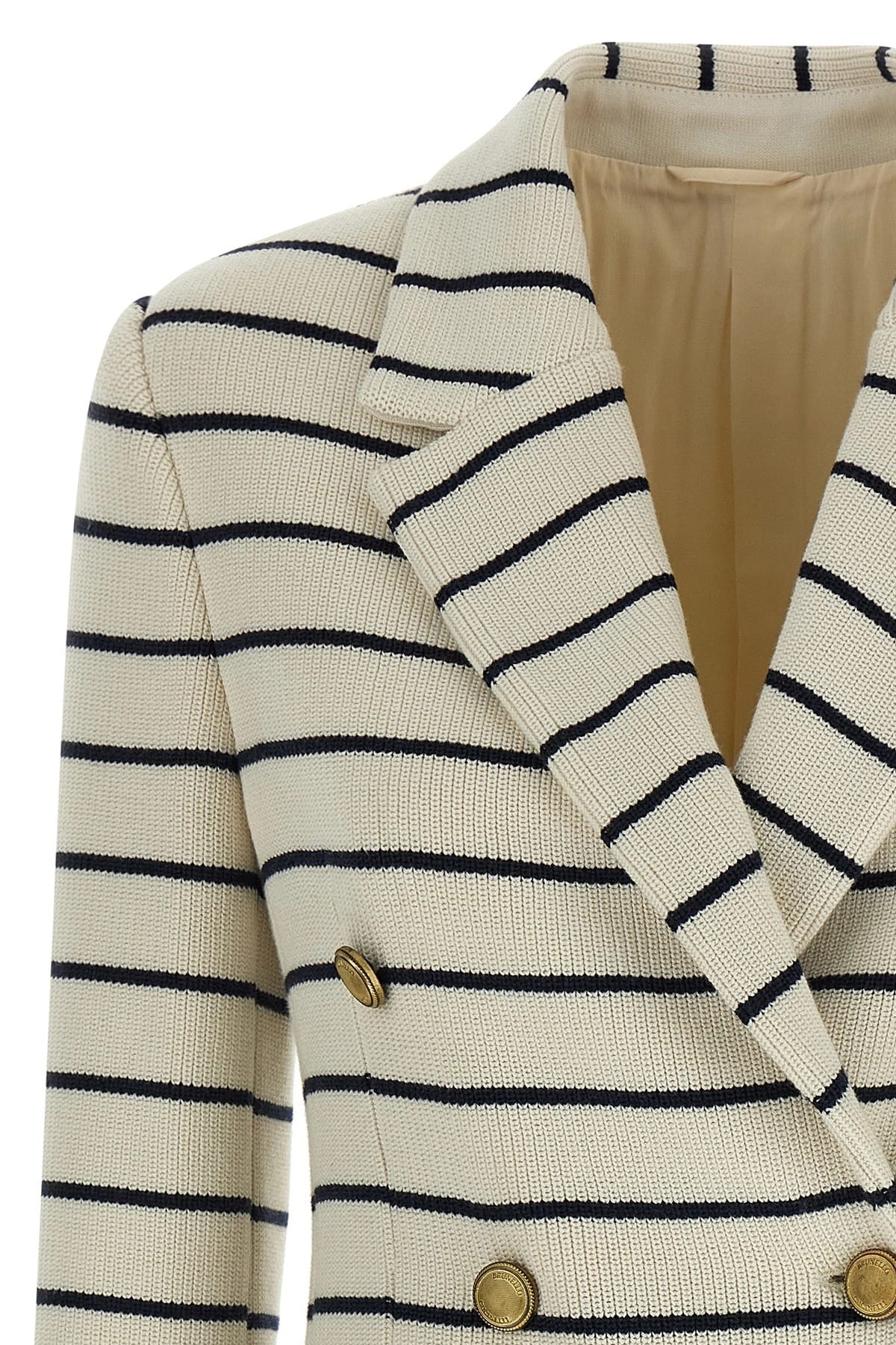 Brunello Cucinelli Brunello Cucinelli Striped Sweater Blazer