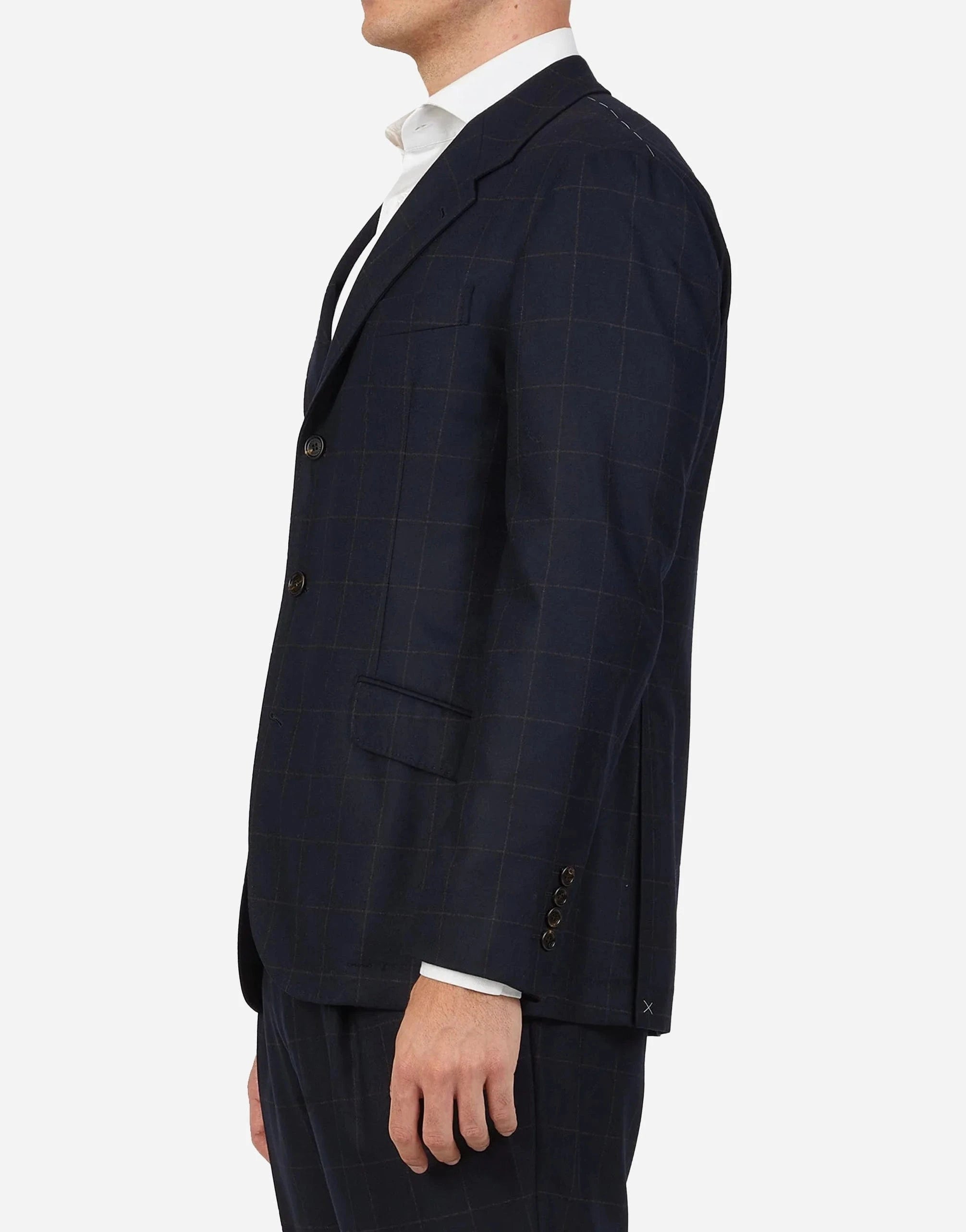 Brunello Cucinelli Striped Wool Blend Suit