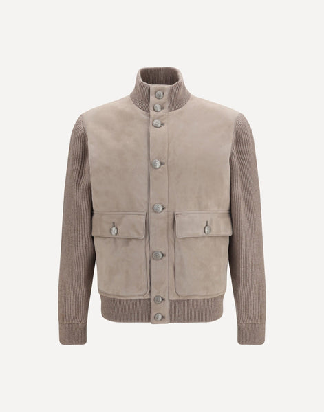 Brunello Cucinelli スエード カシミヤ ジャケット | Sendegaro JP
