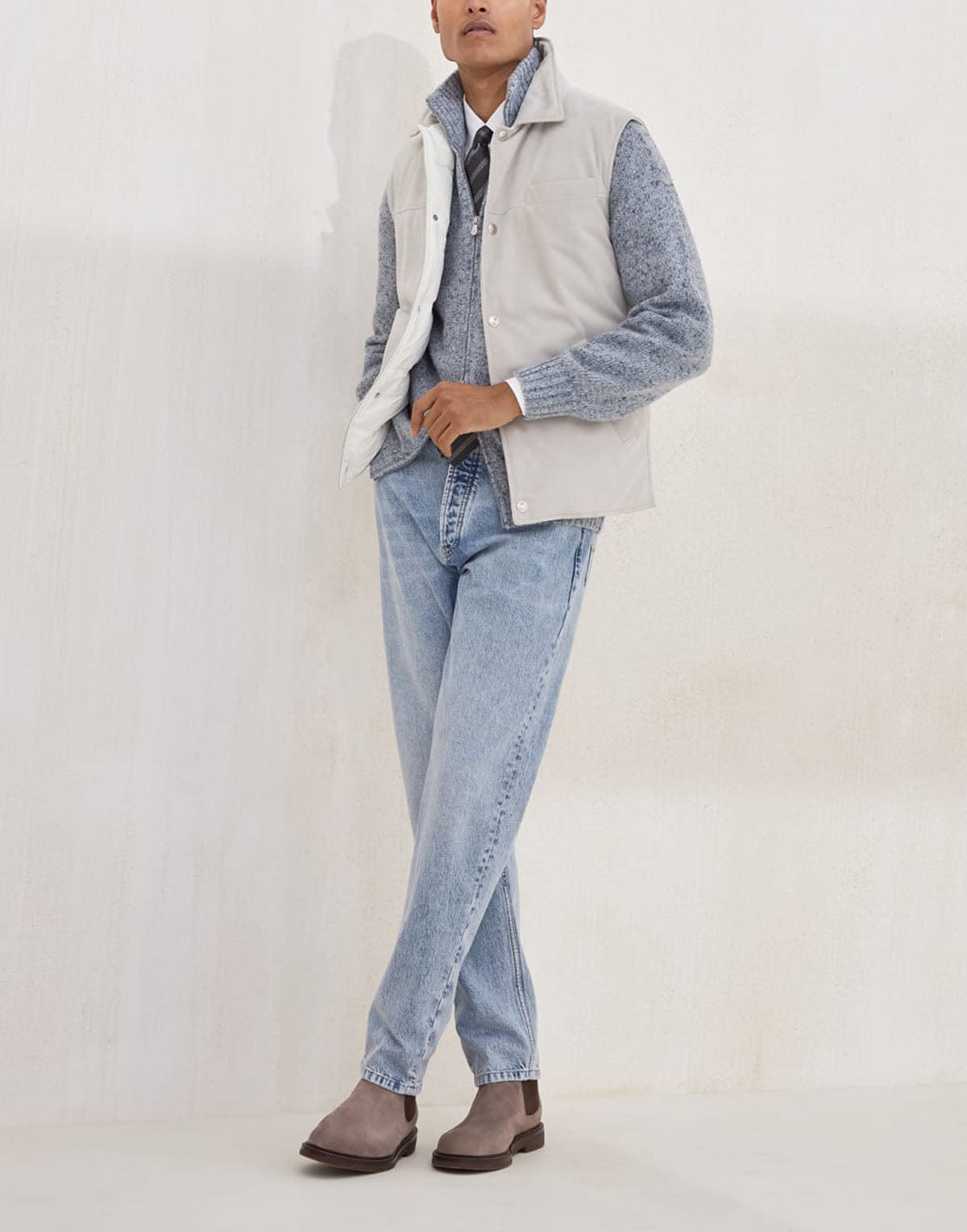 Brunello Cucinelli Suede Down Vest