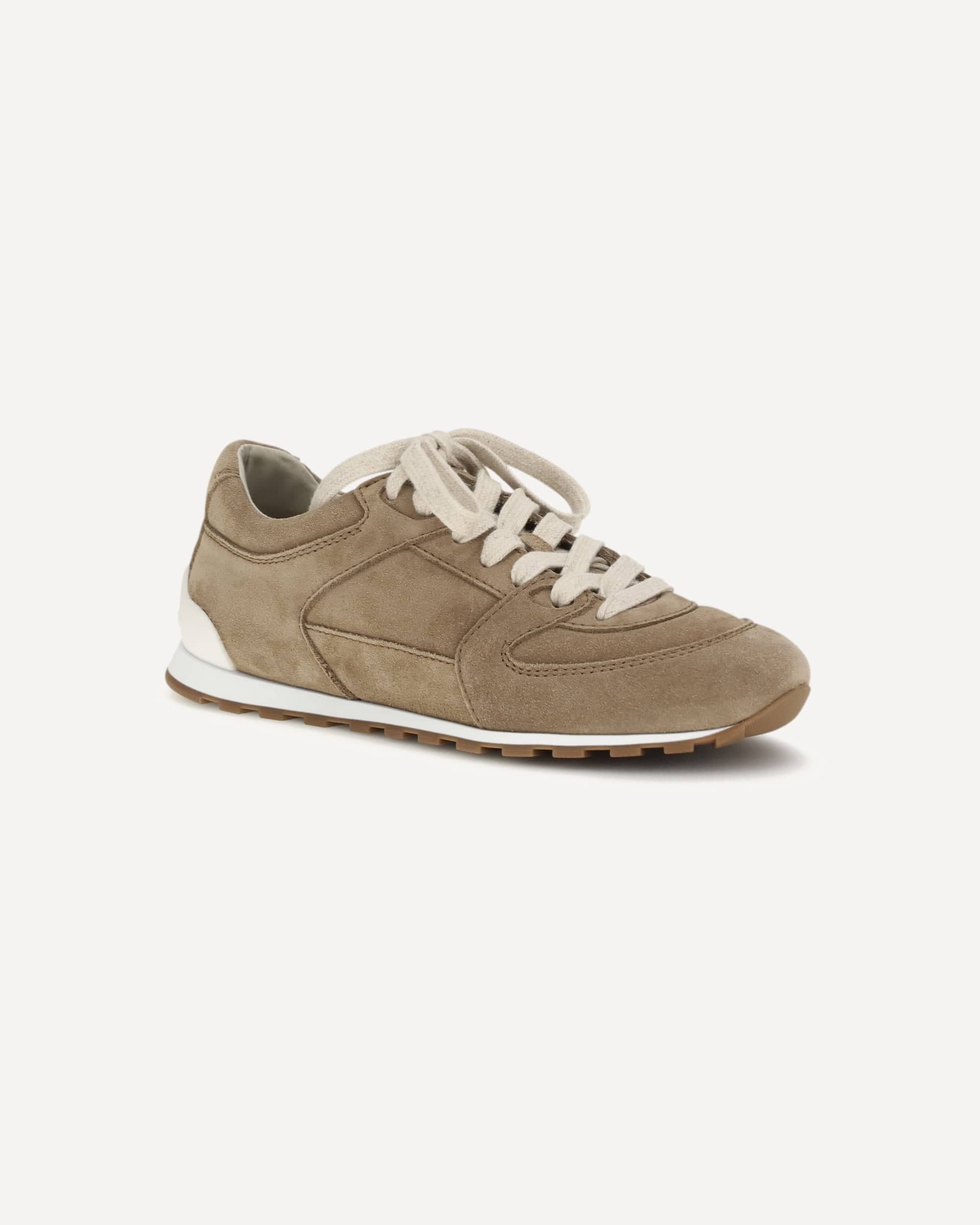 Veloursleder-Sneaker mit Schnürung - alternate view