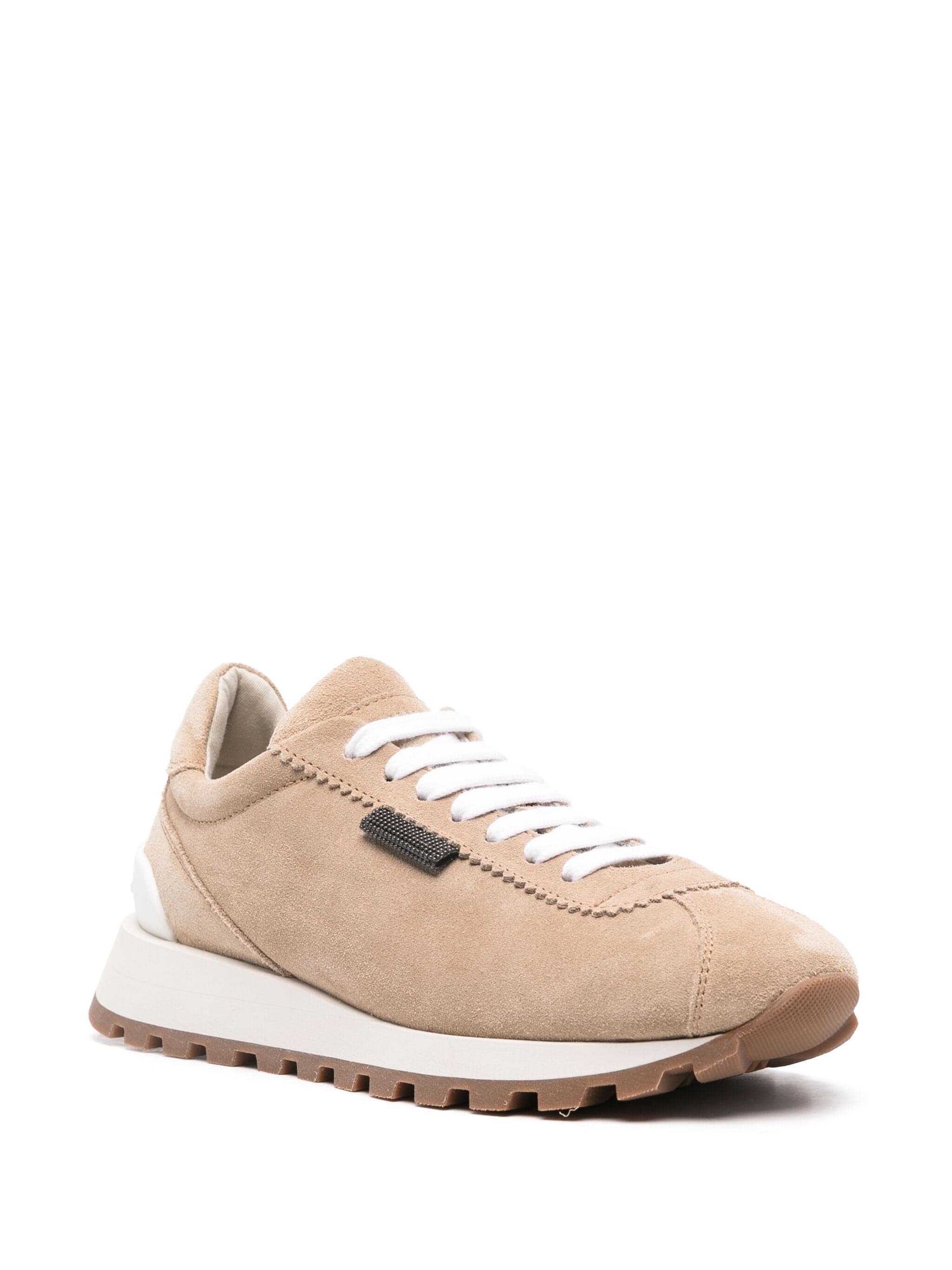 Brunello Cucinelli Suede Lace-Up Sneakers