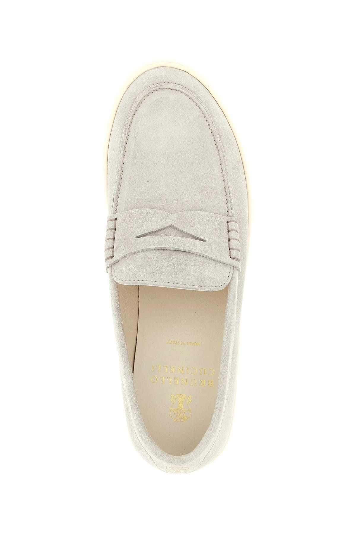 Brunello Cucinelli Suede Leather Loafer Sneakers