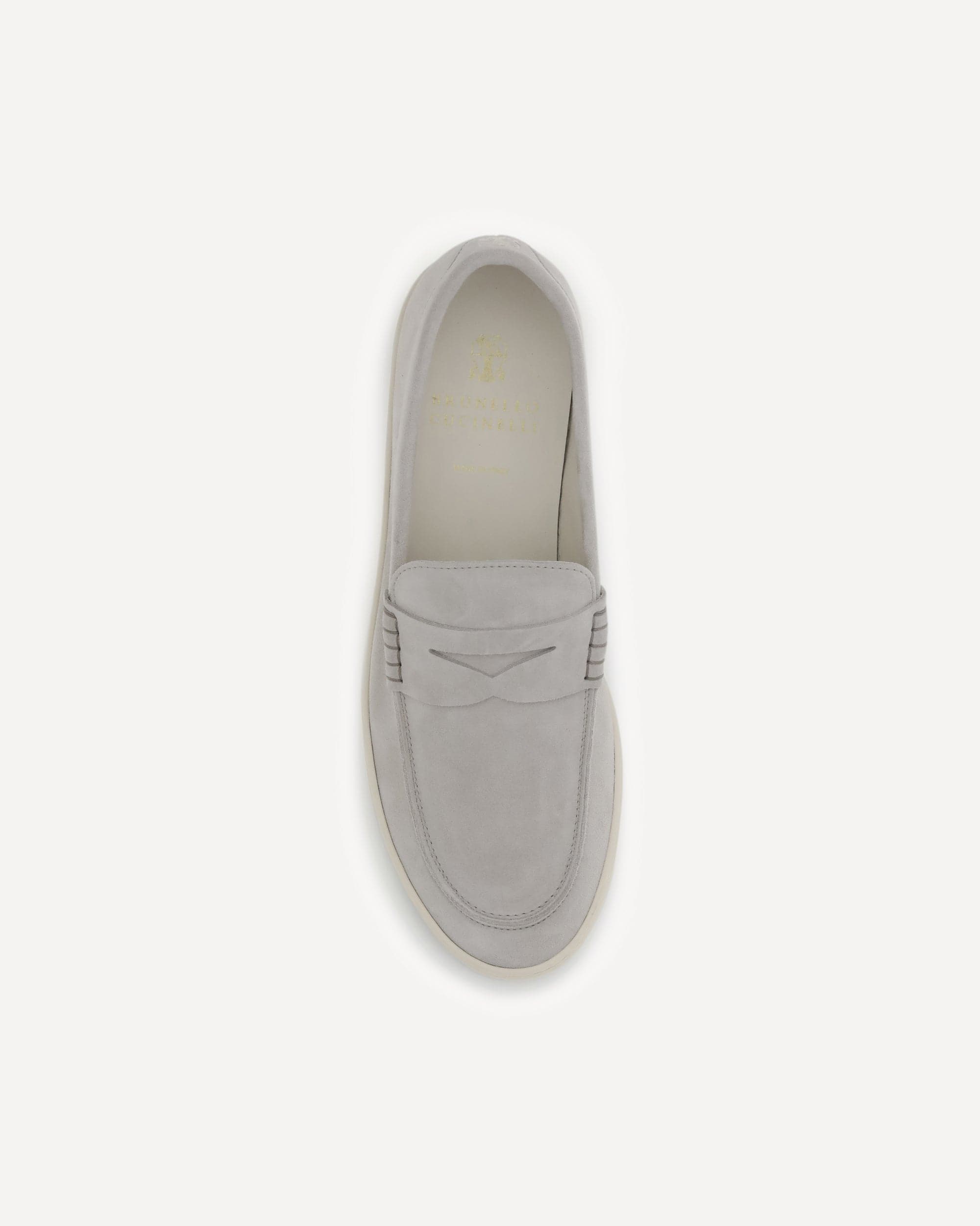 Brunello Cucinelli Suede Loafers With Rubber Sole | Sendegaro AU