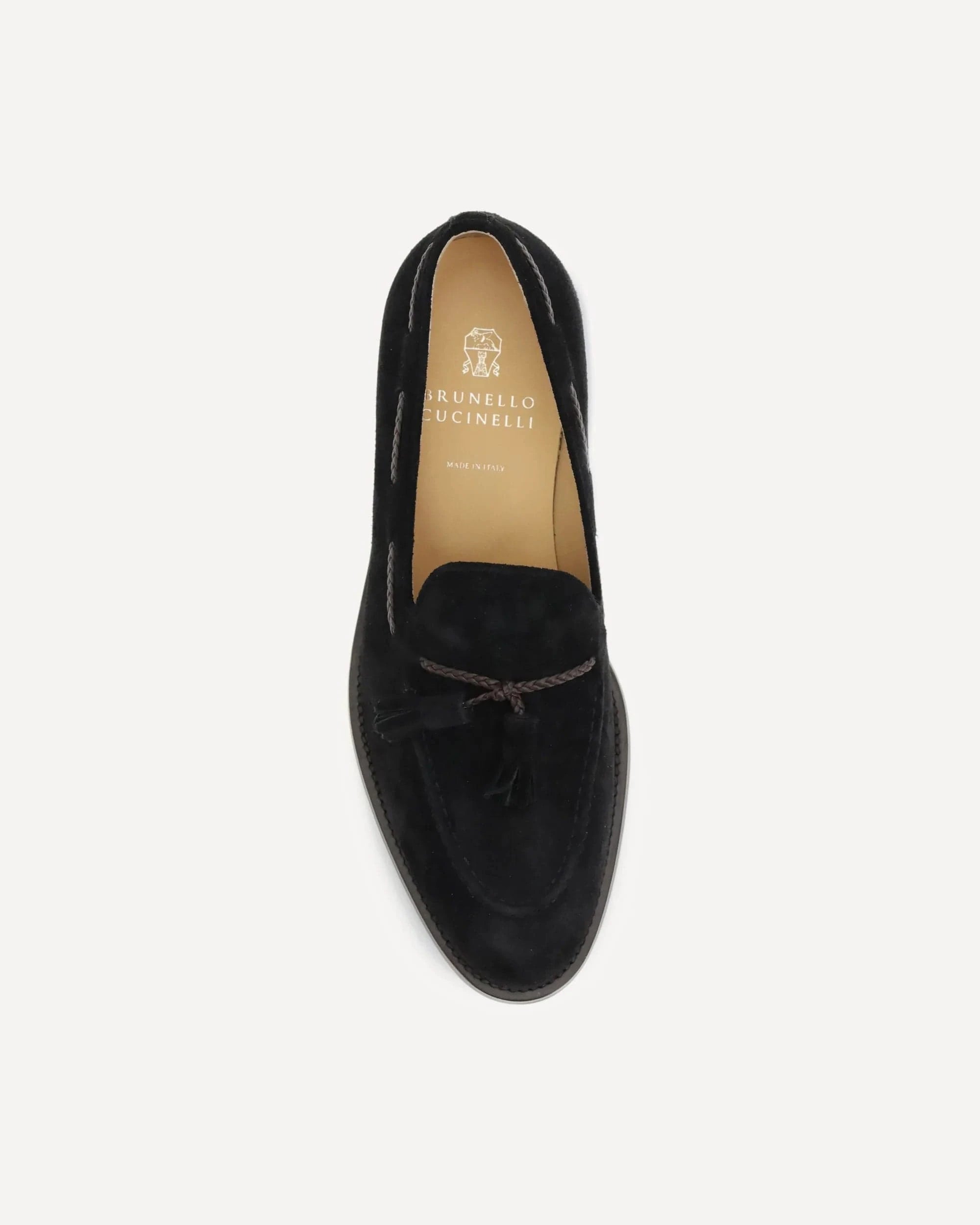 Brunello Cucinelli Suede Loafers With Tassels