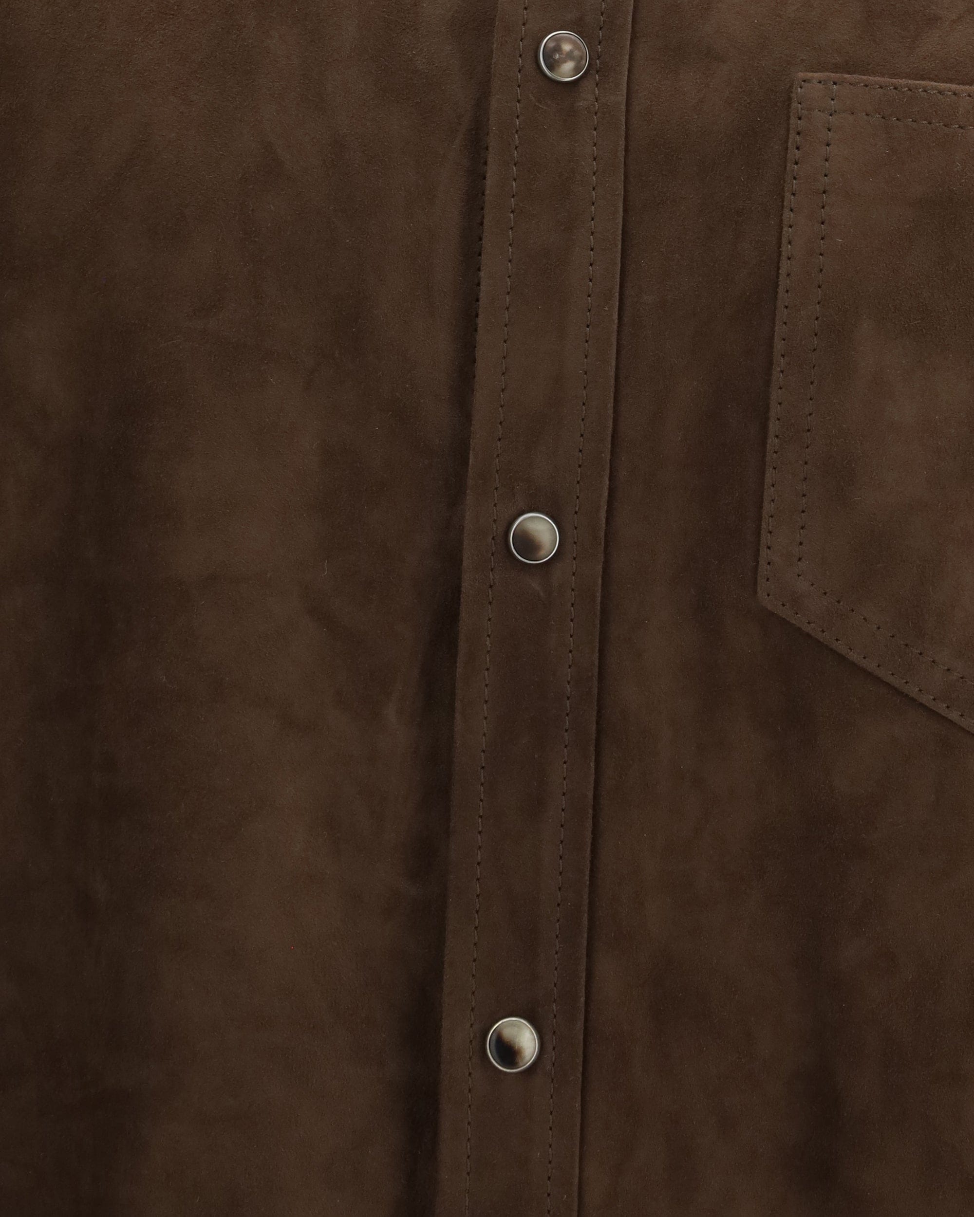 Brunello Cucinelli Suede Shirt With Chest Pocket