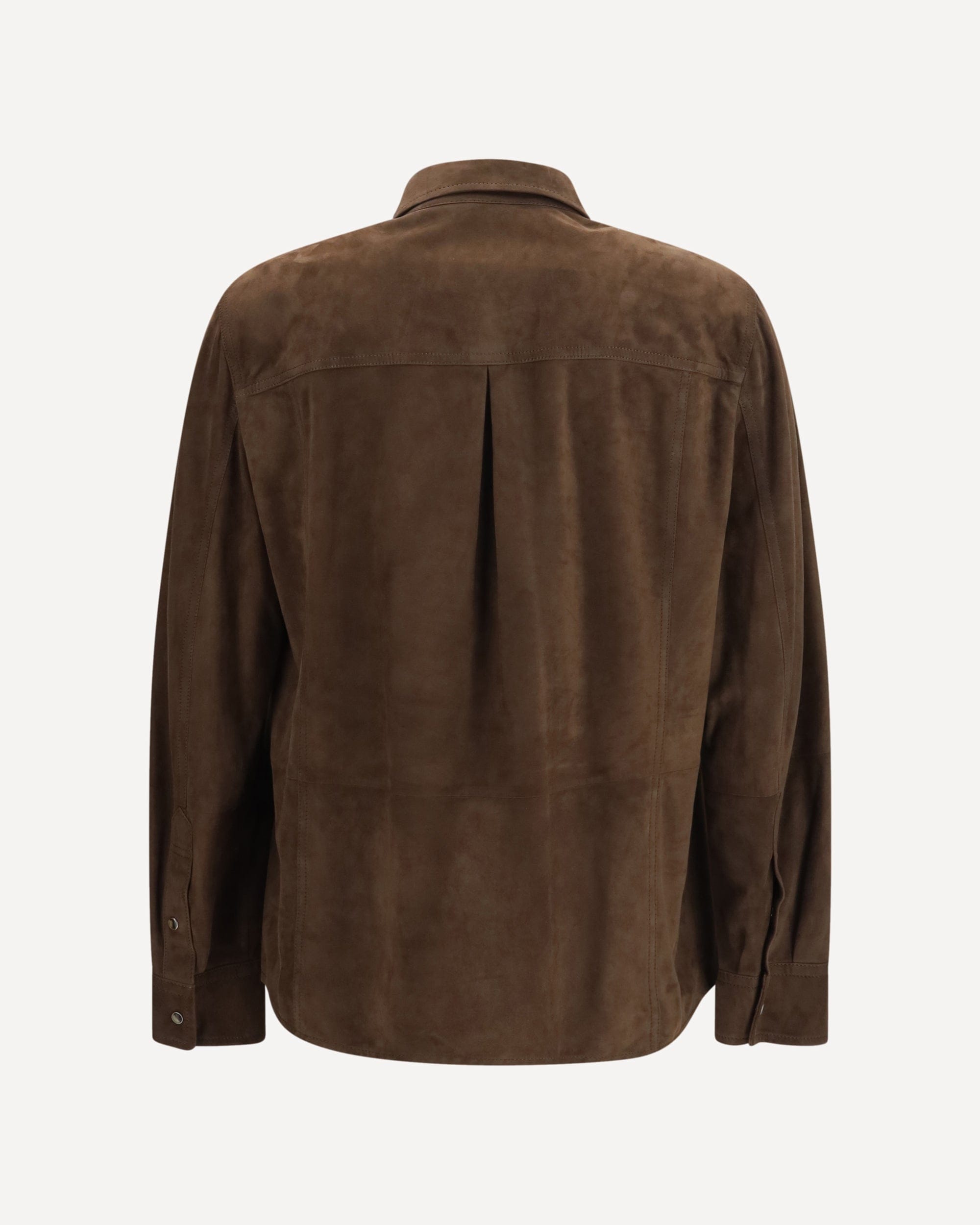 Suede Shirt With Chest Pocket - alternate view