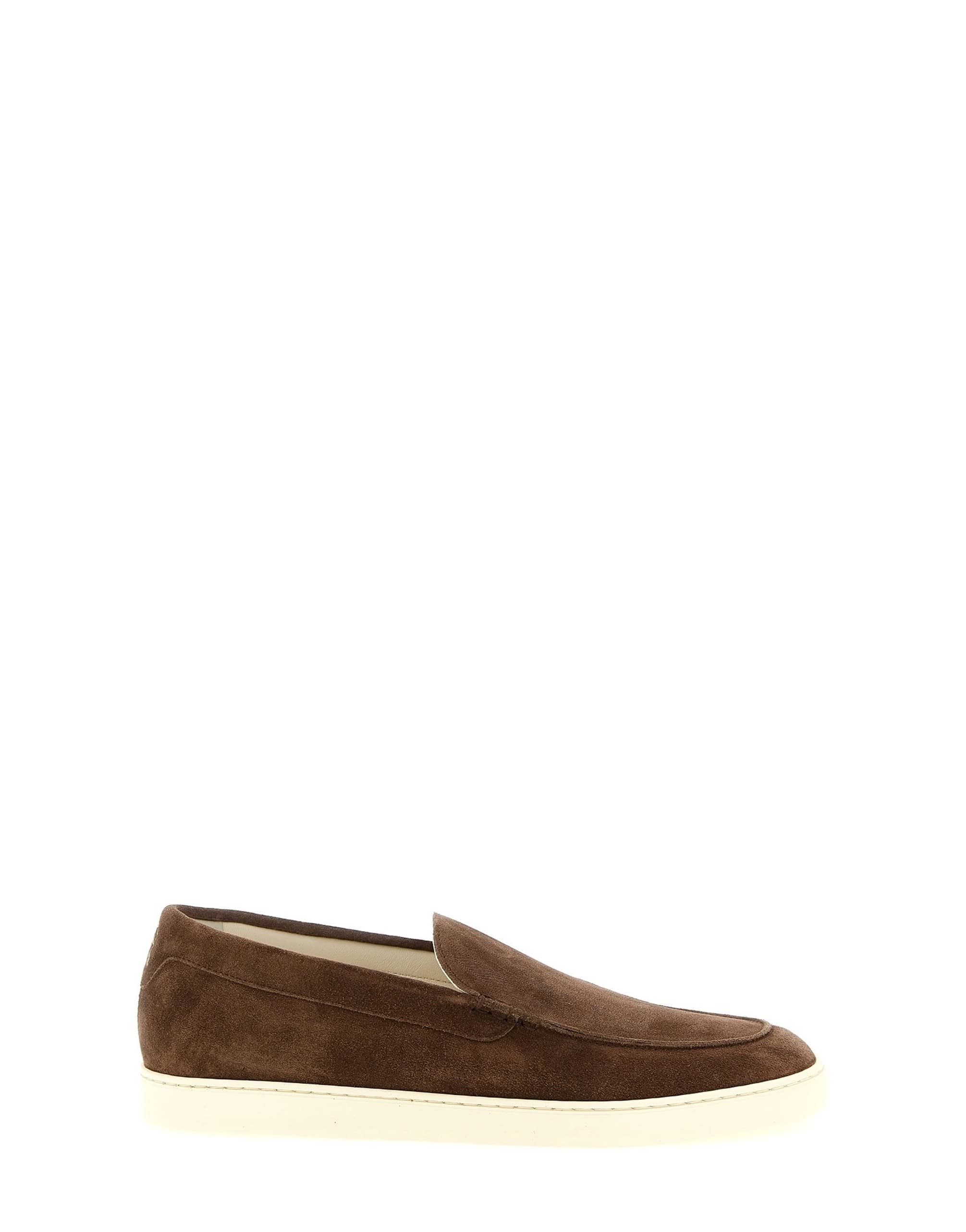 Mocassini sneakers slip-on in suede Brunello Cucinelli