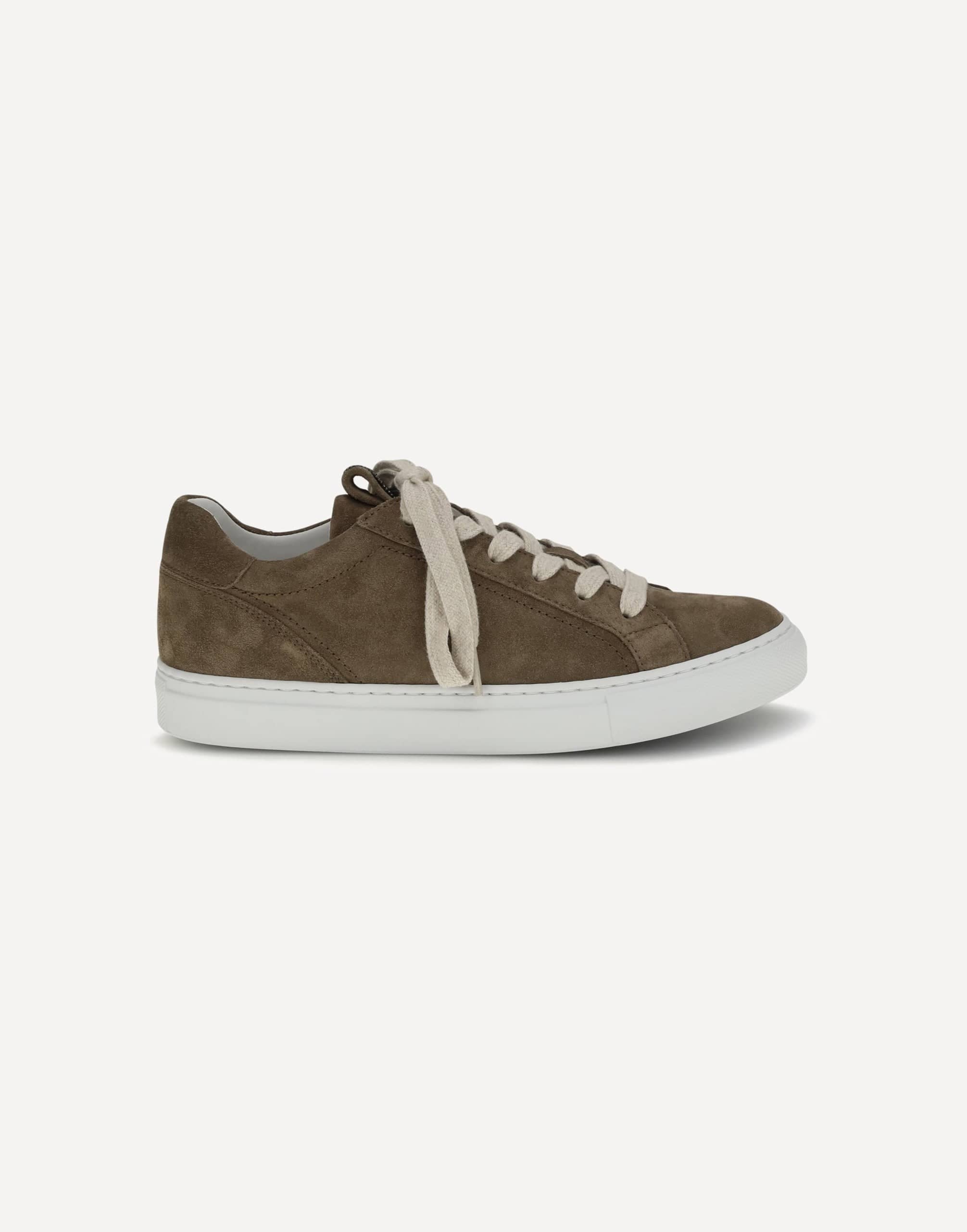 Brunello Cucinelli Suede Sneakers With Precious Loop