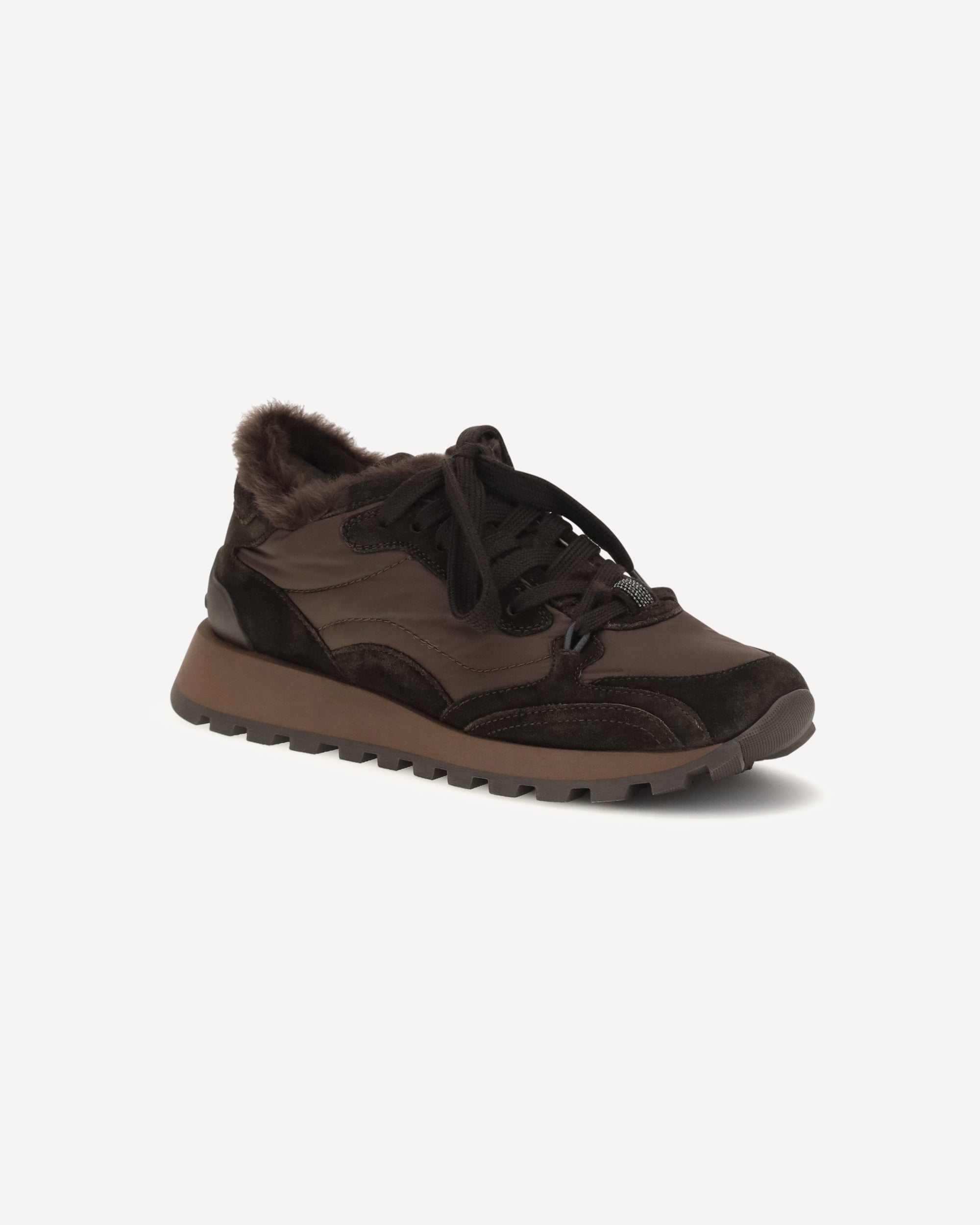 Brunello Cucinelli Suede Techno Fabric Sneakers