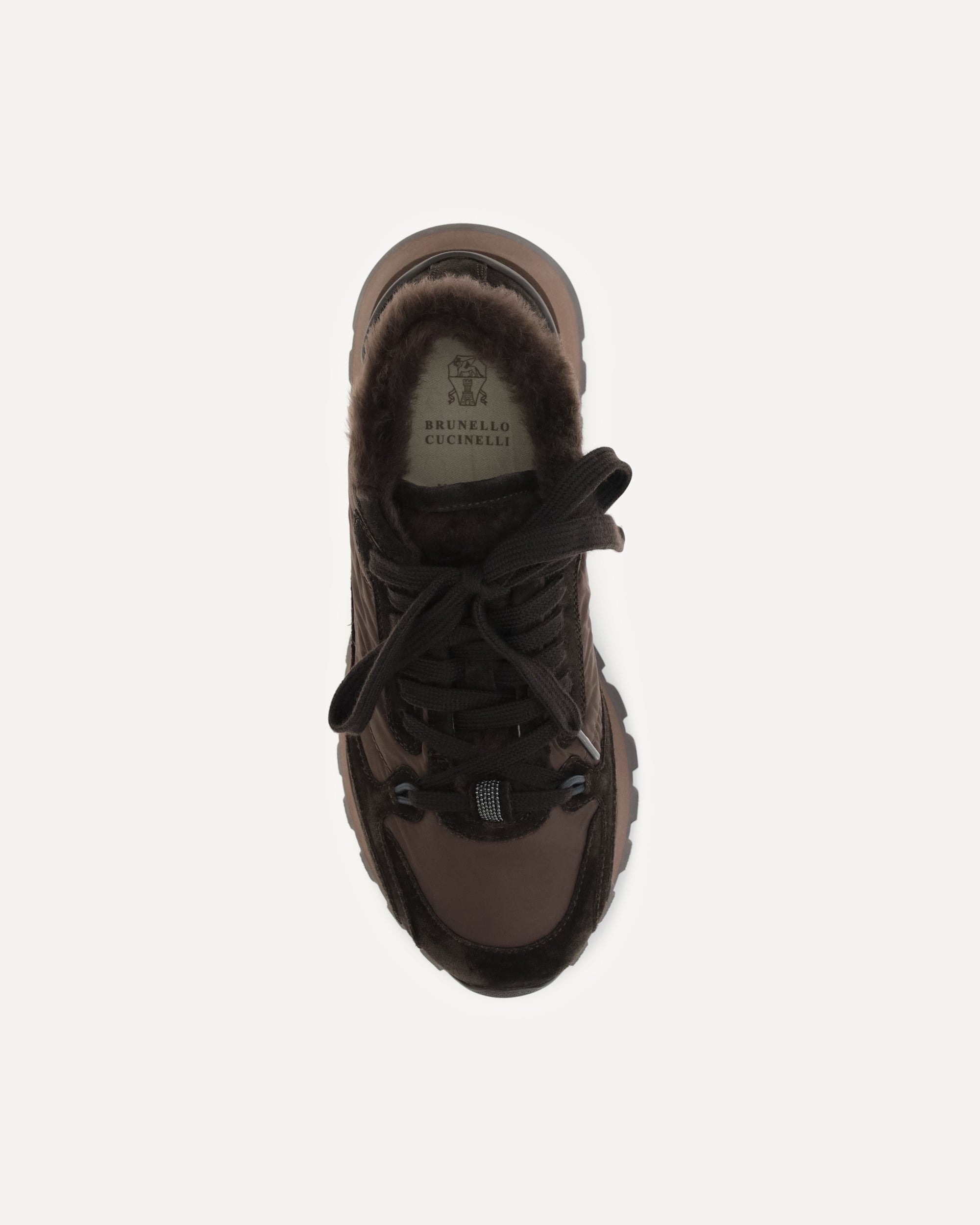 Brunello Cucinelli Suede Techno Fabric Sneakers