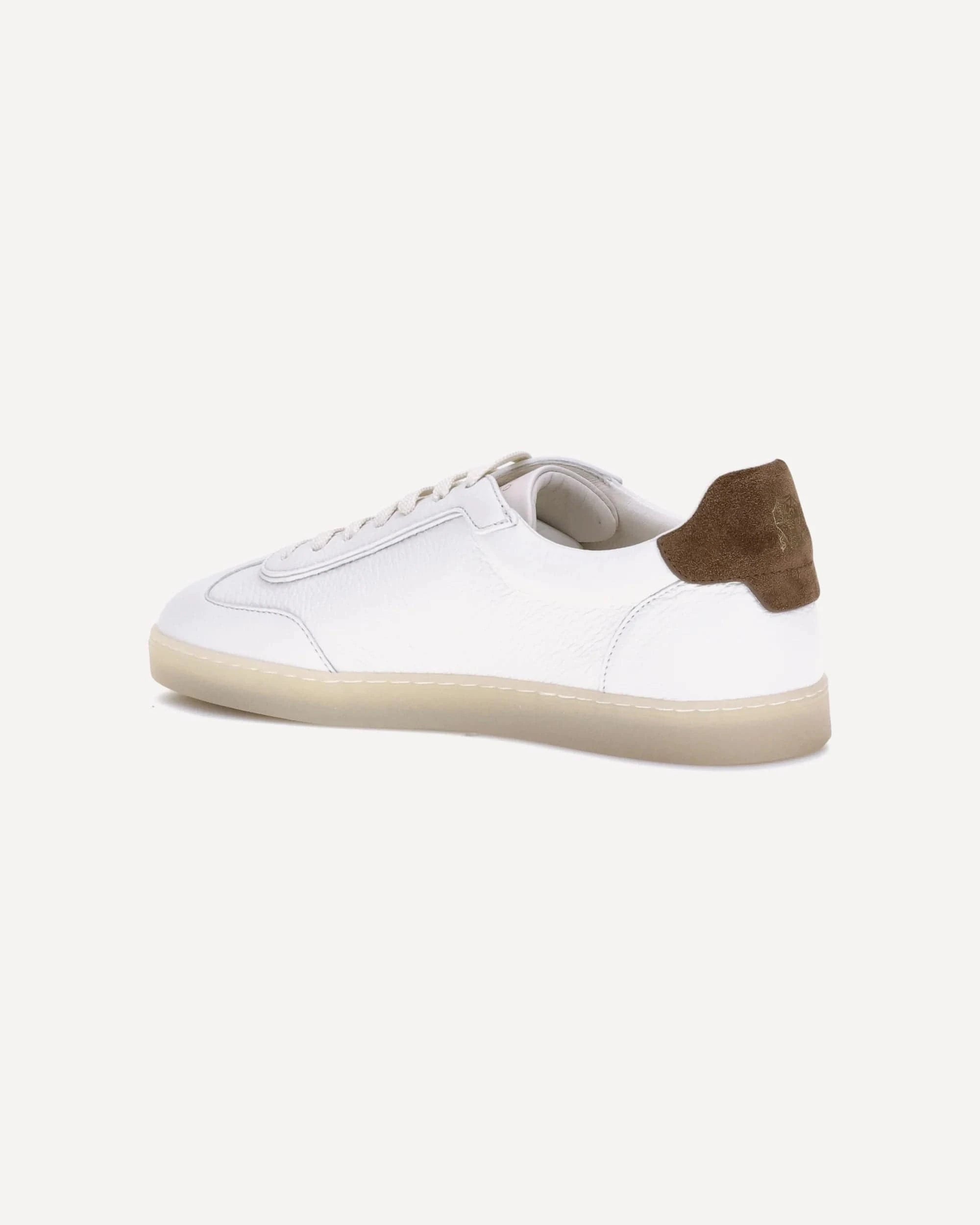 Brunello Cucinelli Suede-Trimmed Leather Sneakers