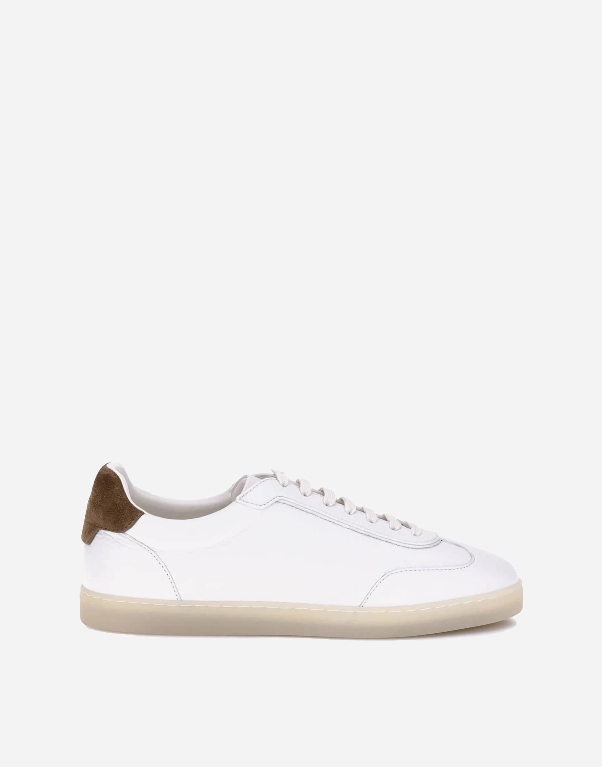 Brunello Cucinelli Suede-Trimmed Leather Sneakers