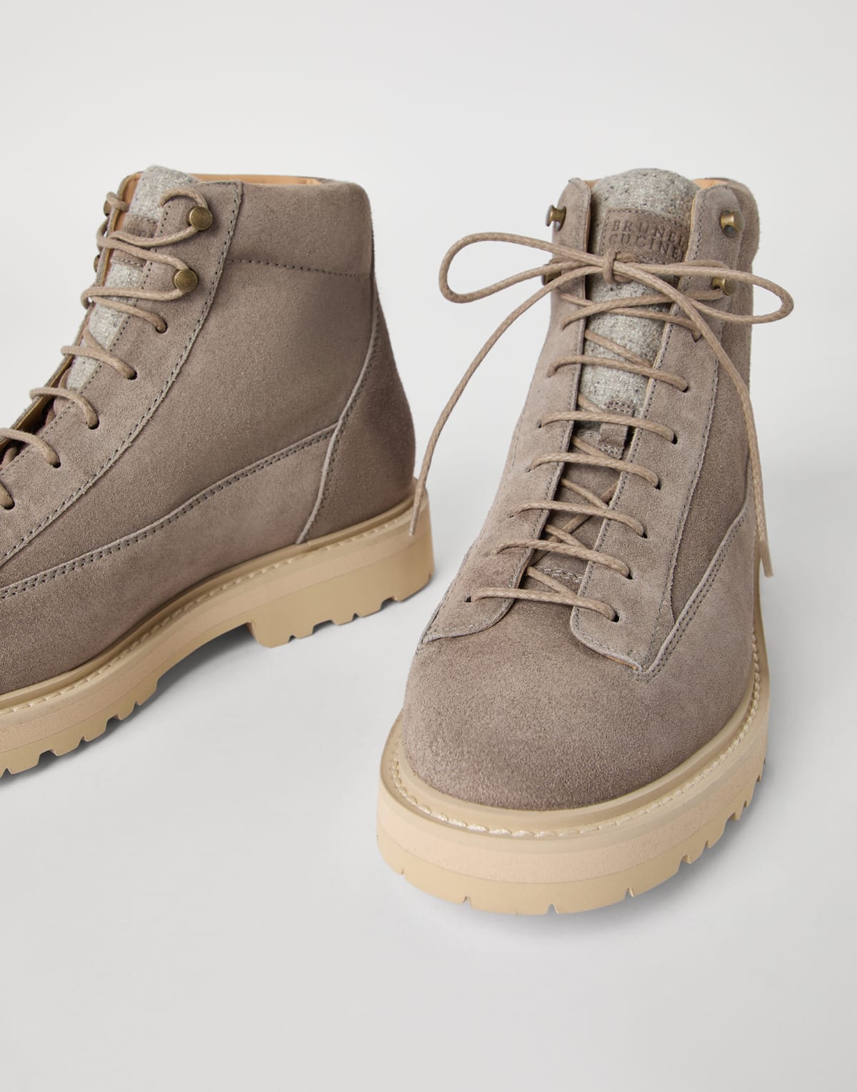 Brunello Cucinelli Suede Urban Outdoor Boots