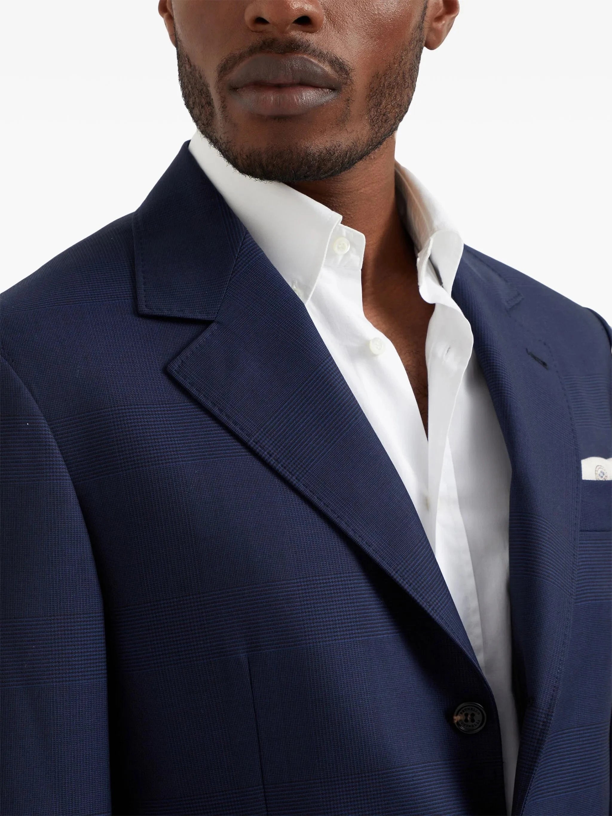 Brunello Cucinelli Super 150s Wool Prince Of Wales Blazer Brunello Cucinelli Super 150s Wool Prince Of Wales Blazer