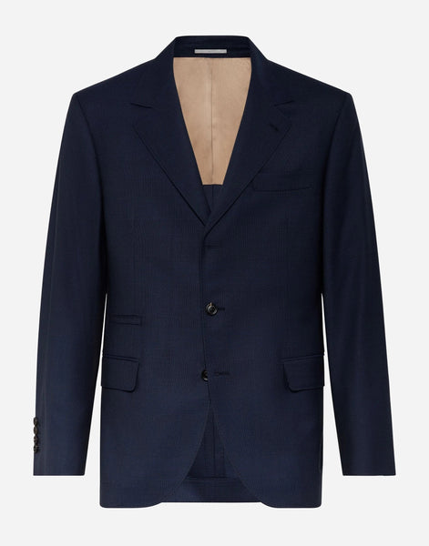 Brunello Cucinelli Super 150s Wool Prince Of Wales Blazer Brunello Cucinelli Super 150s Wool Prince Of Wales Blazer