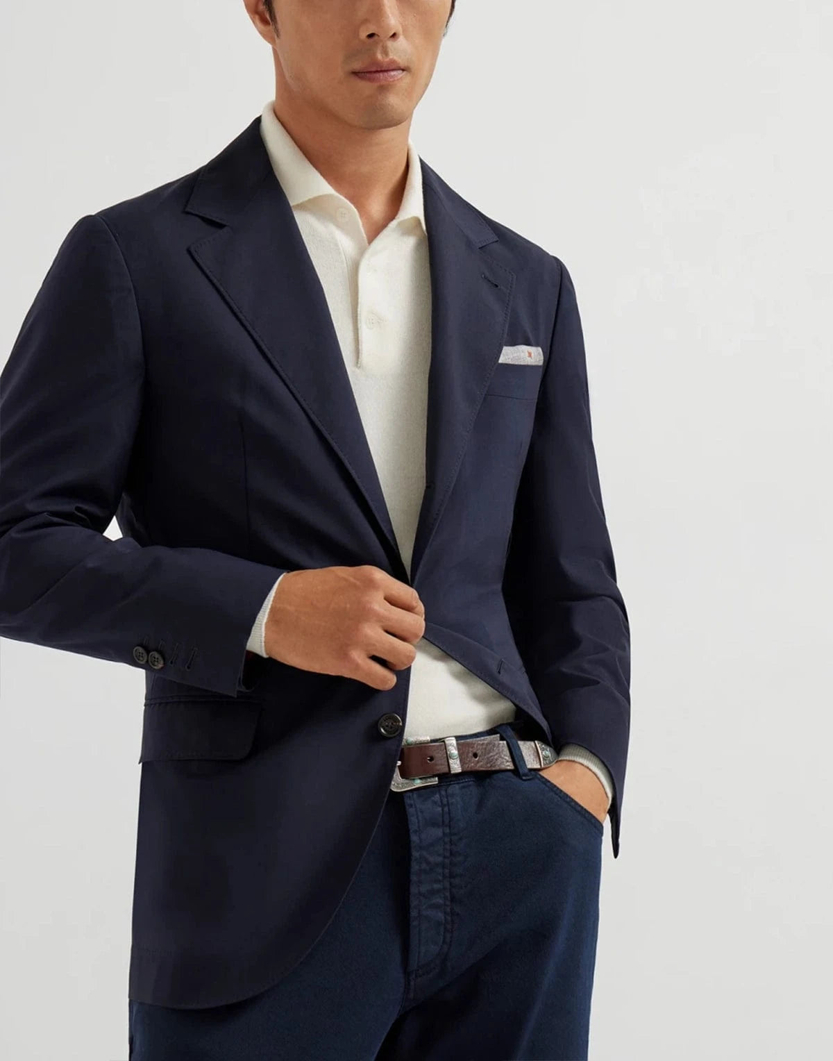 Brunello Cucinelli Super 150s Wool-Silk Blend Blazer