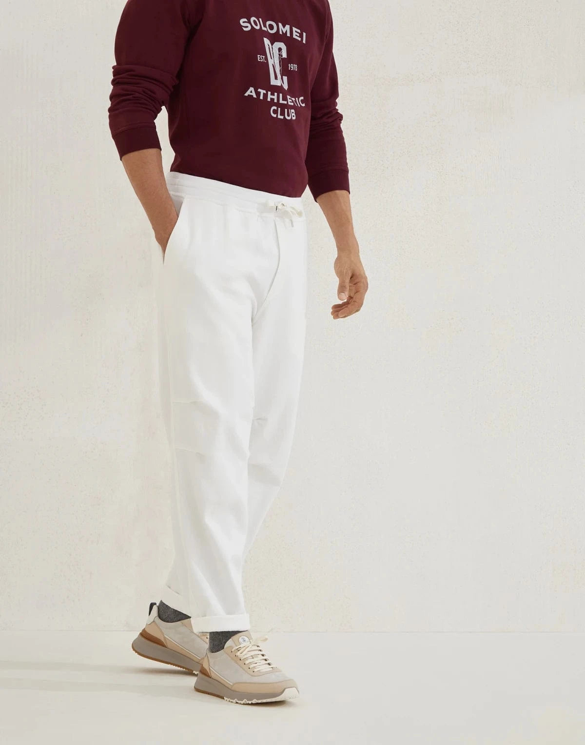 Brunello Cucinelli Techno French Terry Trousers