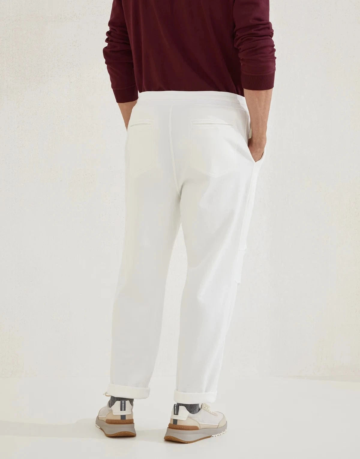 Brunello Cucinelli Techno French Terry Trousers
