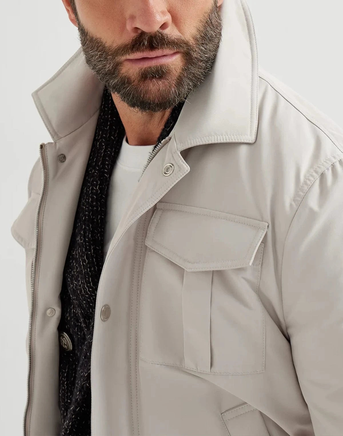 Brunello Cucinelli Techno Satin Bomber Jacket