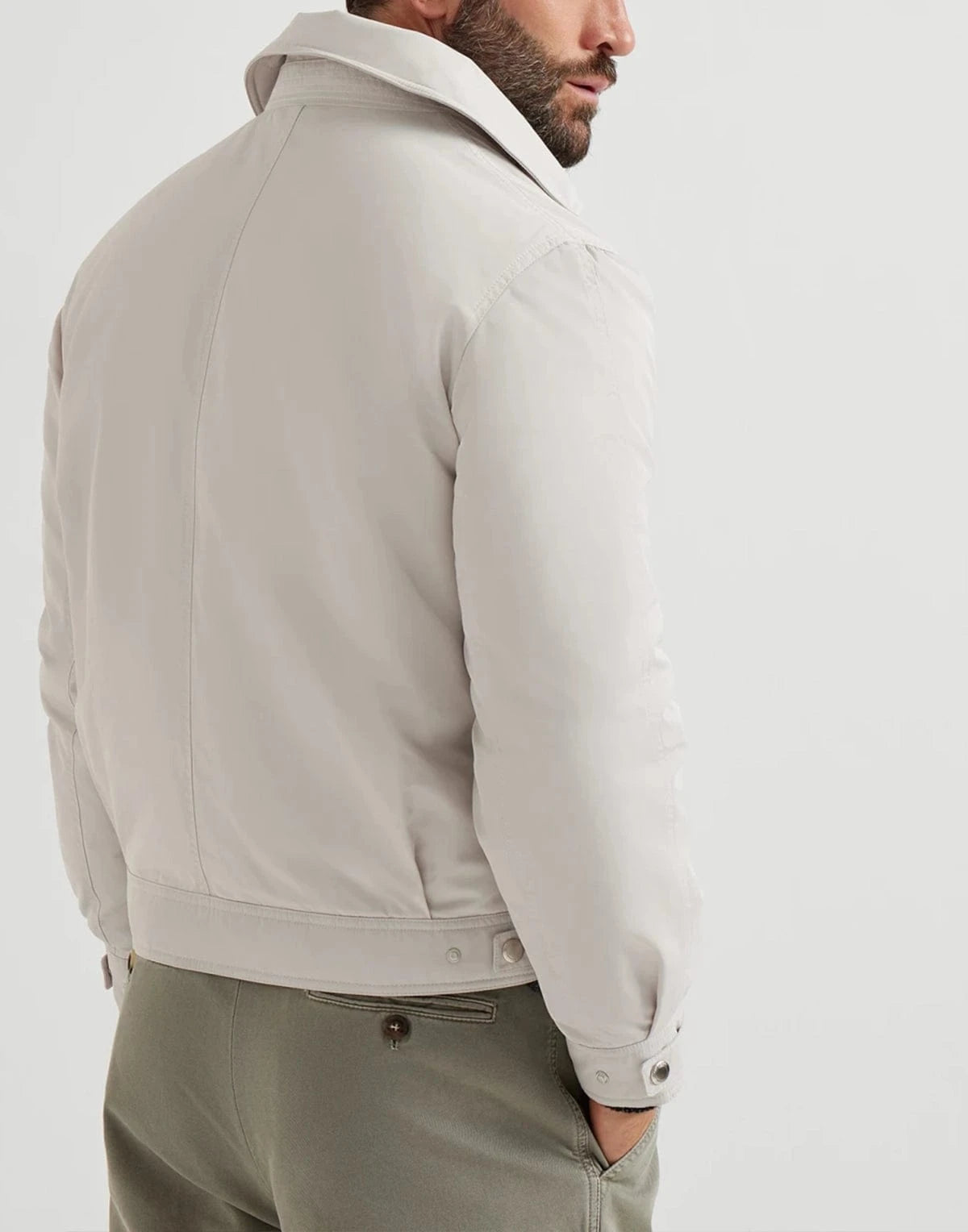 Brunello Cucinelli Techno Satin Bomber Jacket