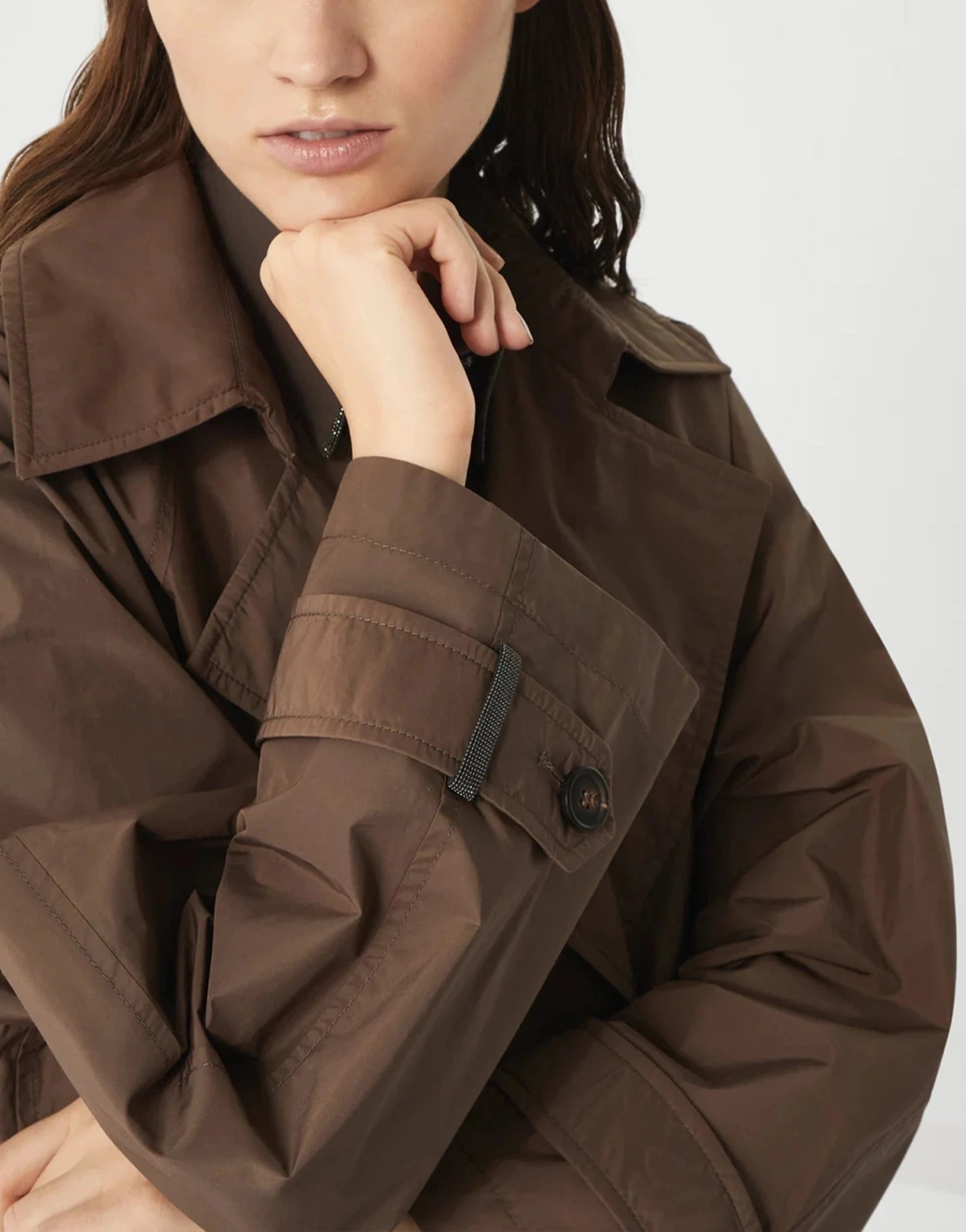 Brunello Cucinelli Techno Taffeta Trench Coach