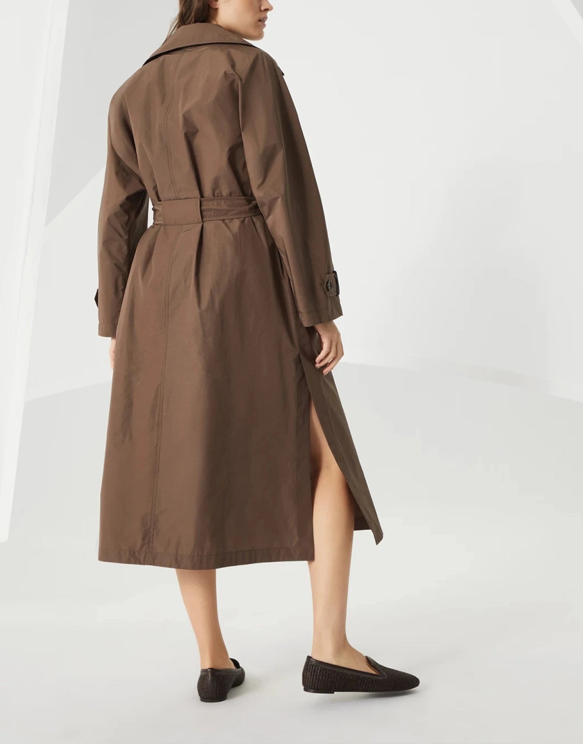 Brunello Cucinelli Techno Taffeta Trench Coach